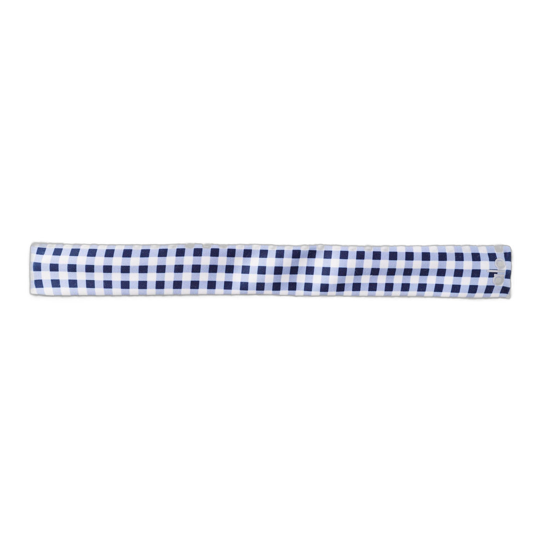 alo Gingham Airlift So Smooth Headband - Navy Gingham