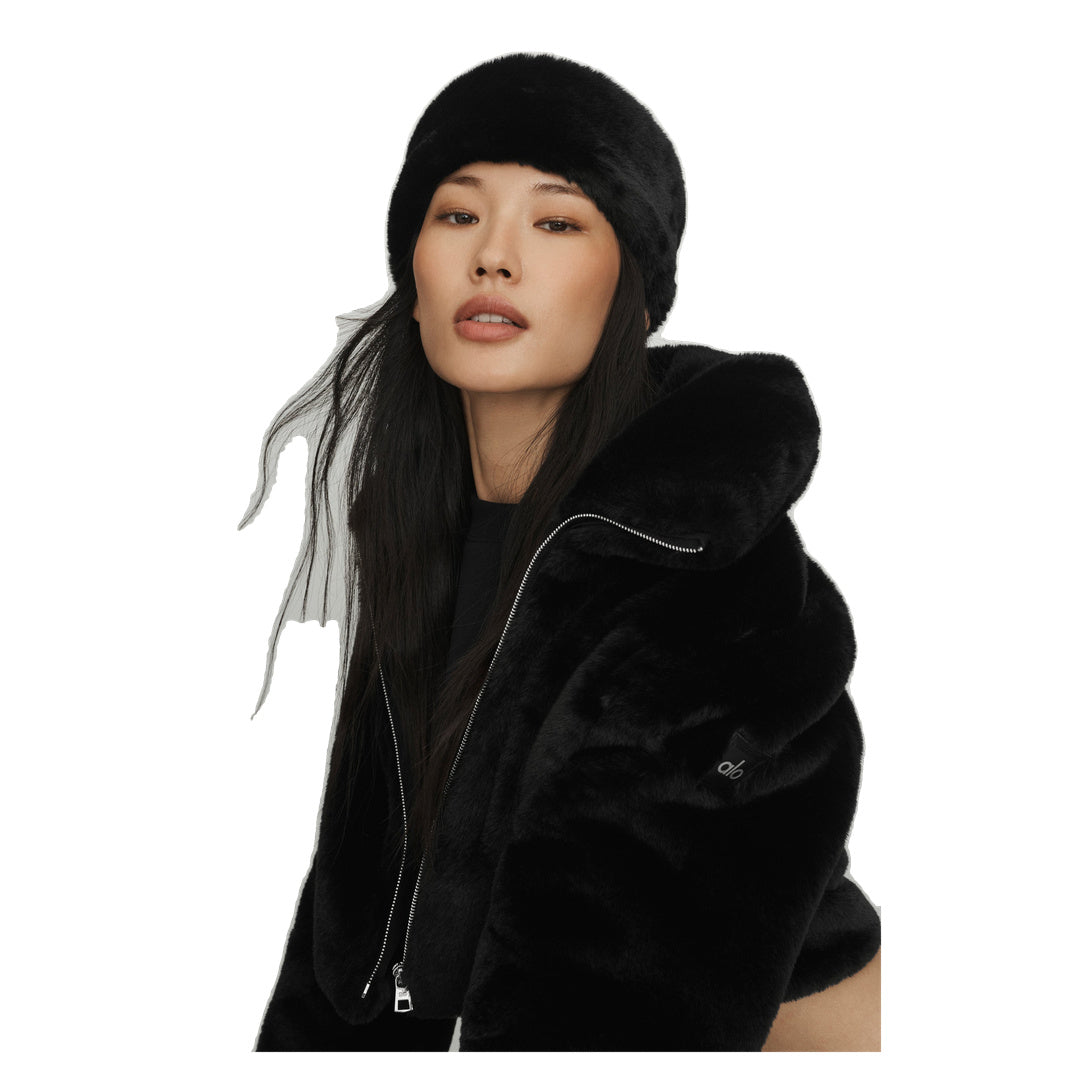 ALO Amore Faux Fur Earwarmer - Black