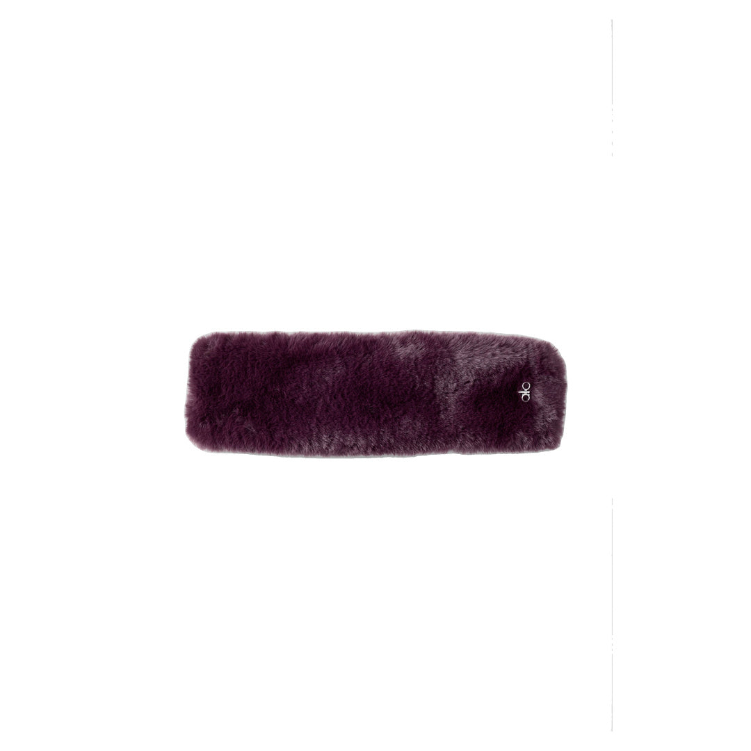 ALO Amore Faux Fur Earwarmer - Rich Bordeaux