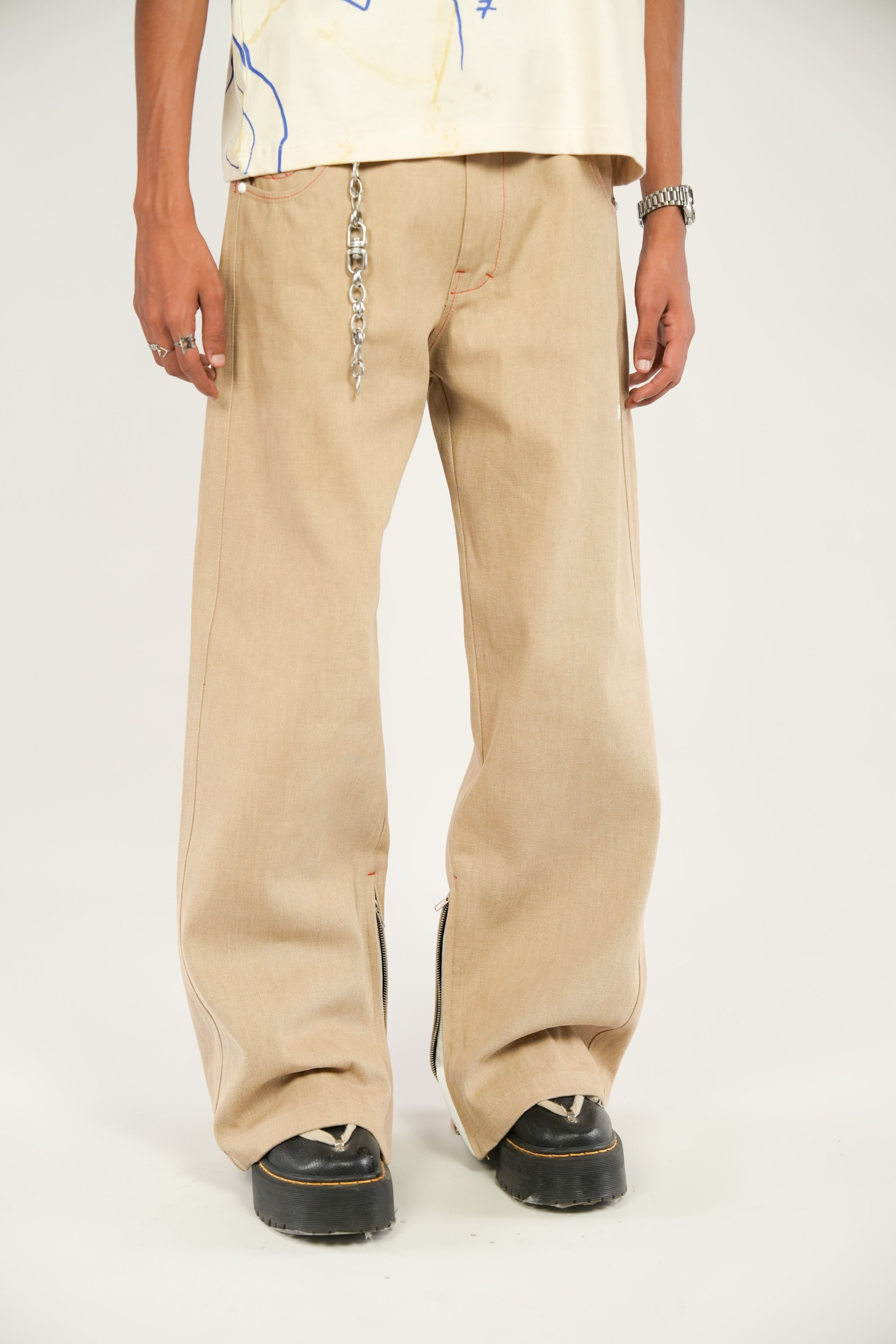 Sunrise Raw Jeans-Desert