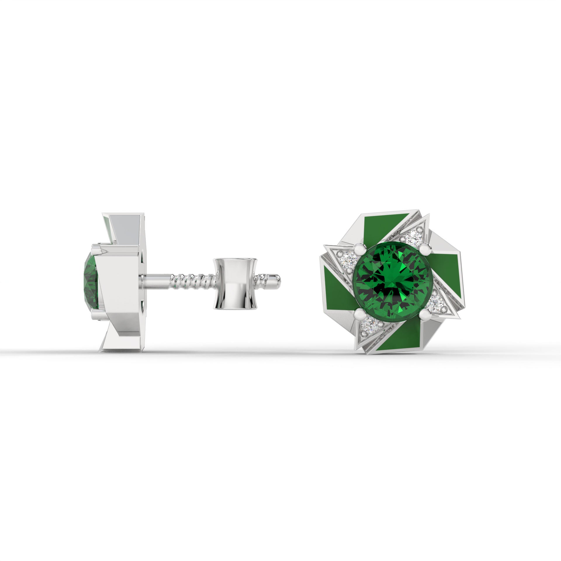 VORTEX STUDS (Green)