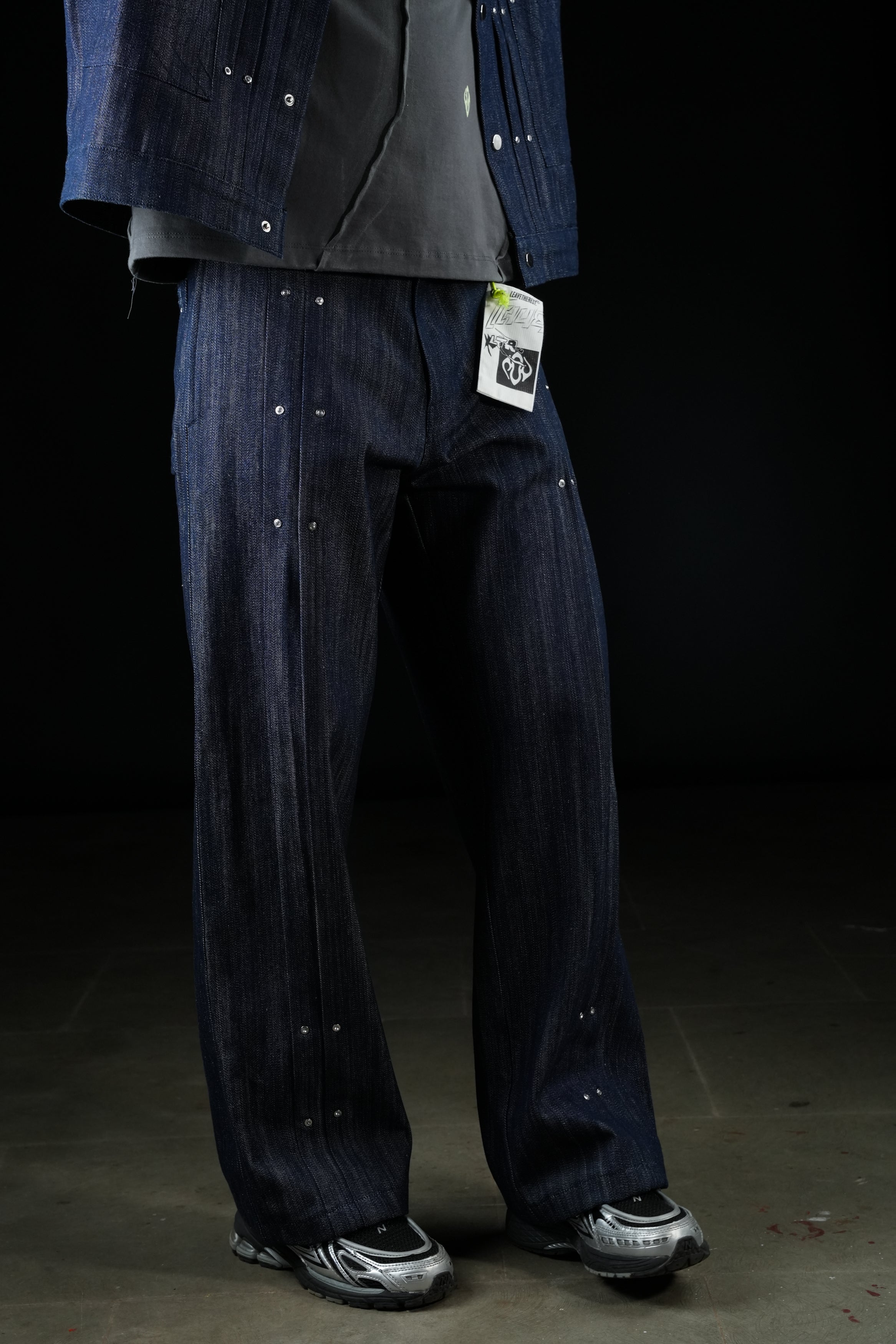 Pleated Slub Jeans- Indigo - MTM