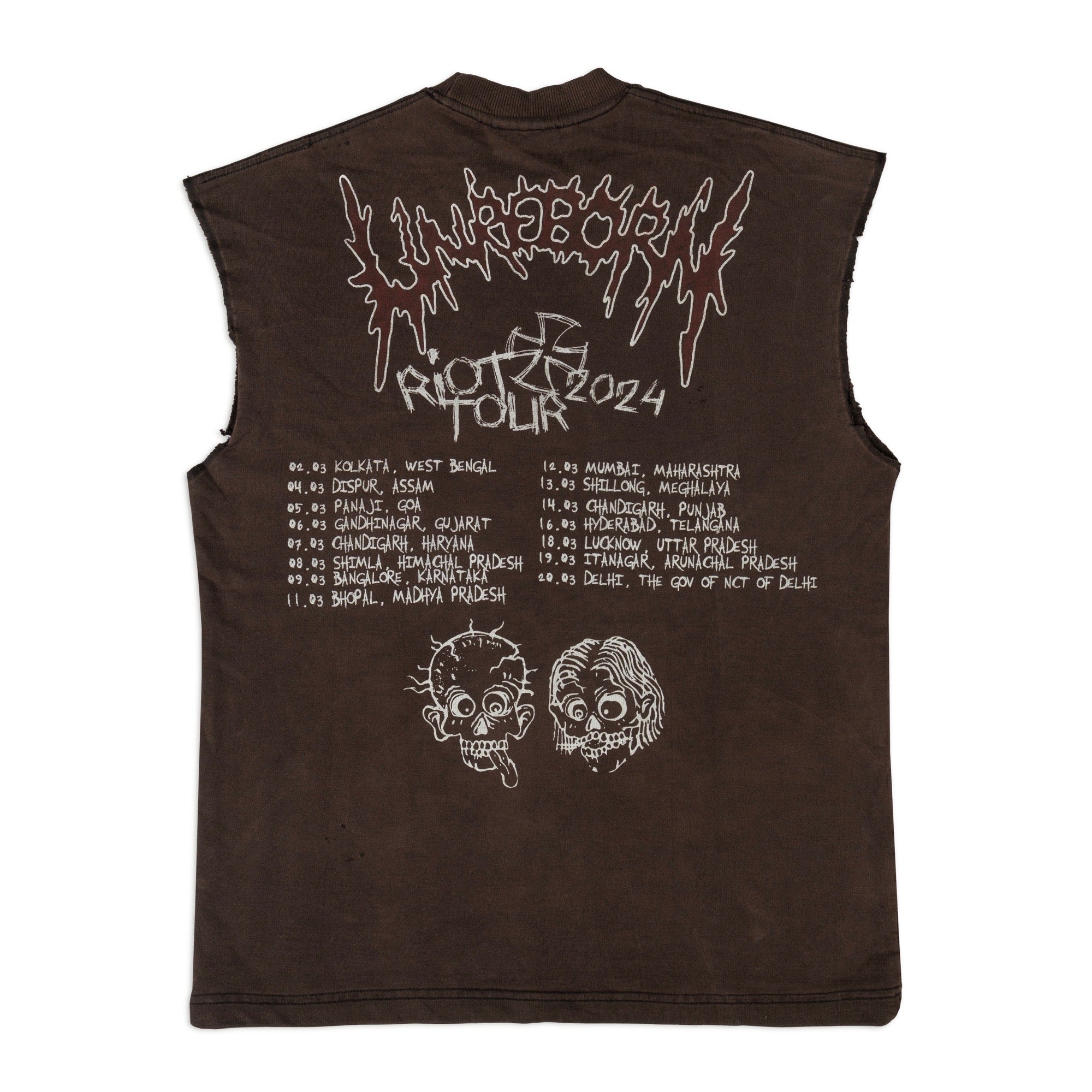 Unreborn Summer Tour Tank Brown