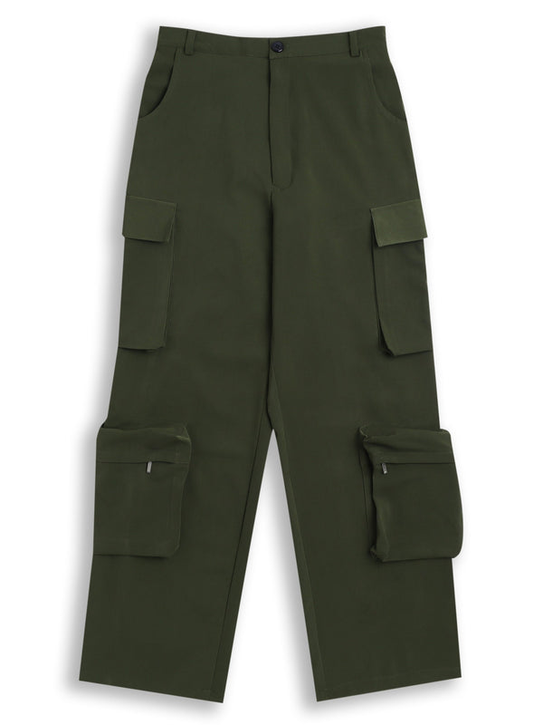 Olive Cargos|baggy pants