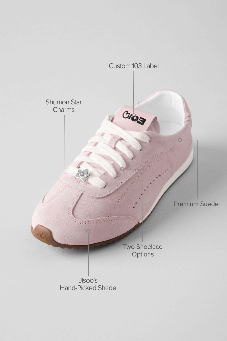 alo ALO Sunset Sneaker + Jisoo - Bloom Pink