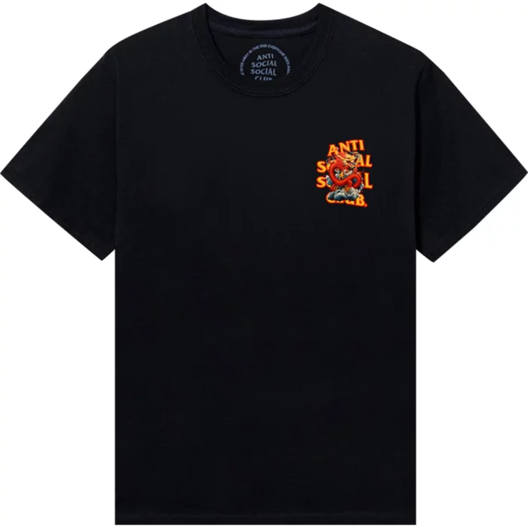 ANTI SCOAL CLUB YEAR OF THE DRAGON NO SYMPATHY TEE BLACK