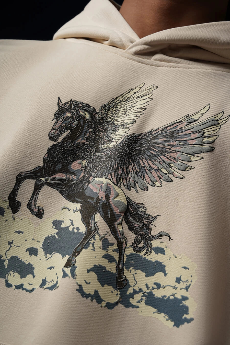 PEGASUS HOODIE TINTED BEIGE