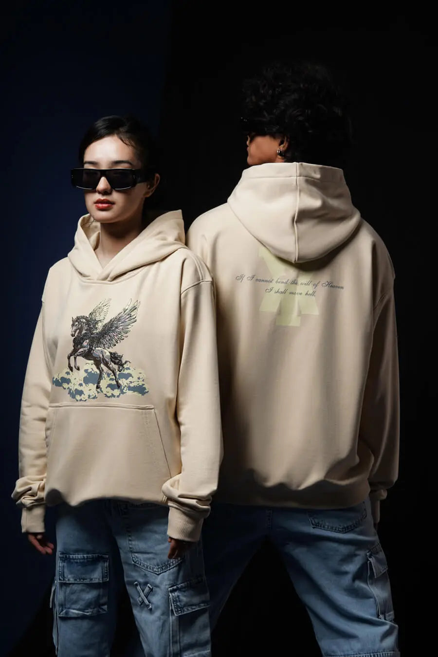 PEGASUS HOODIE TINTED BEIGE