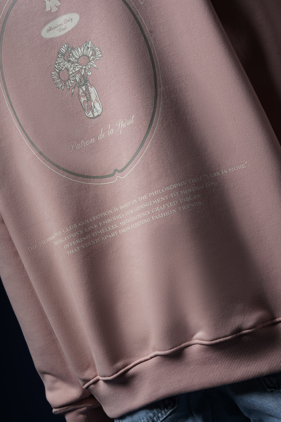 MEMBERS ONLY CLUB – HEIRLOOM SAMLON PINK HOODIE