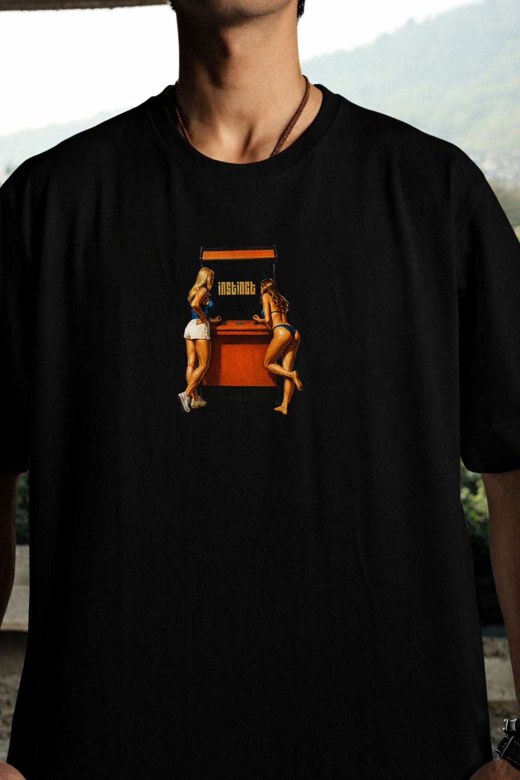 Arcade - Relaxed Fit Tshirt (Black)