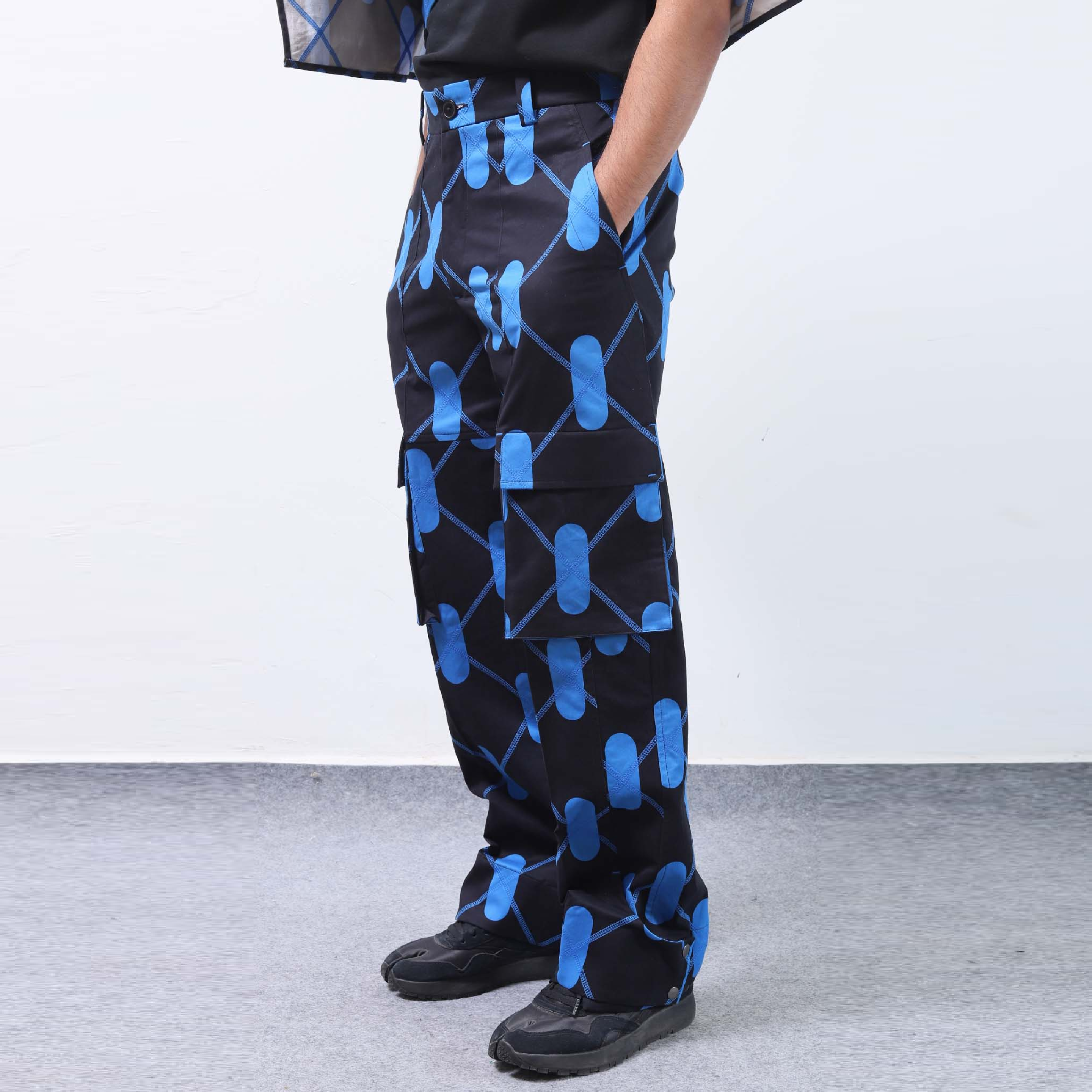 Argyle Pants- Aurora Blue