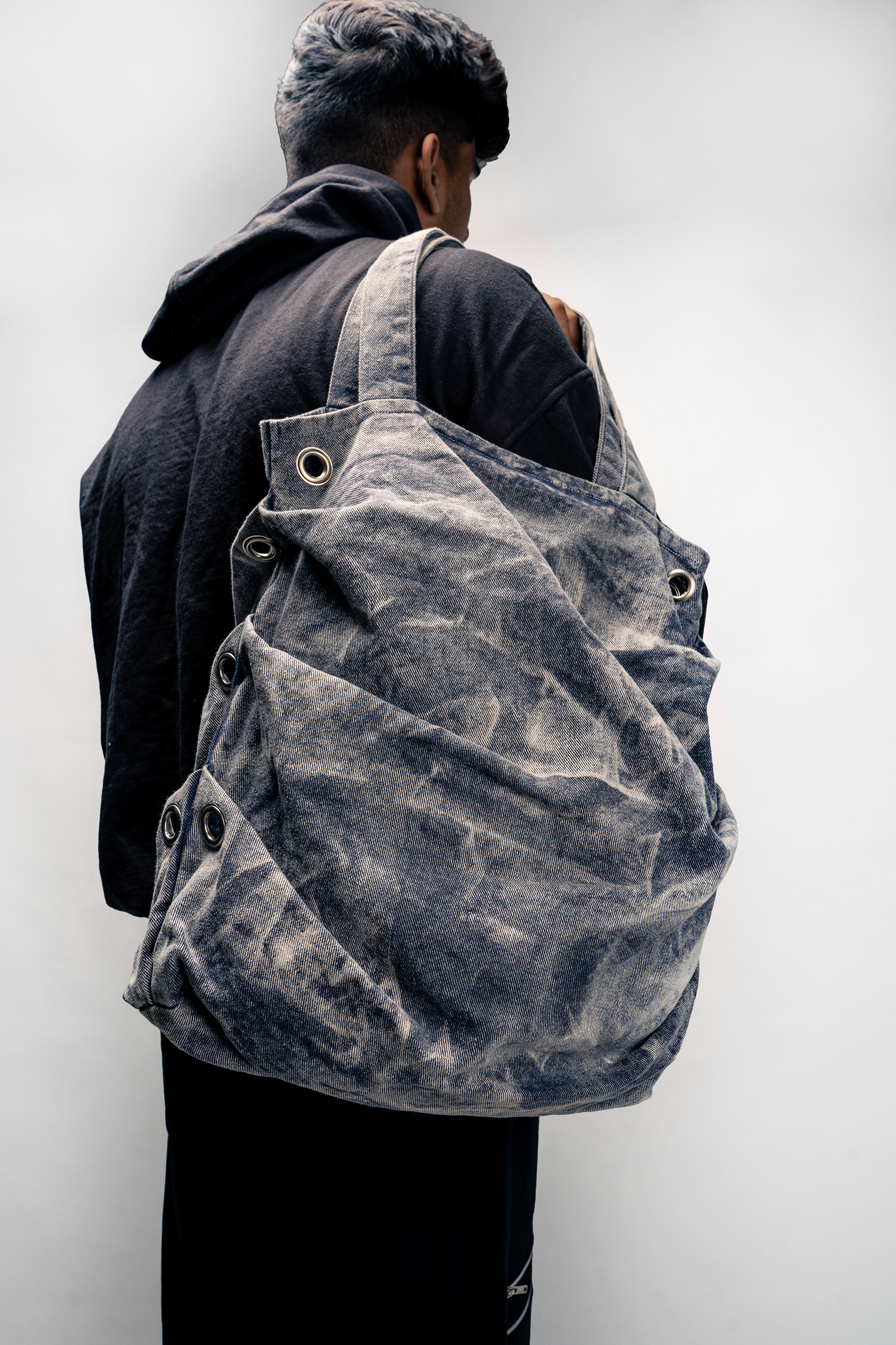 The Not so Basic Tote Bag- Acid Wash