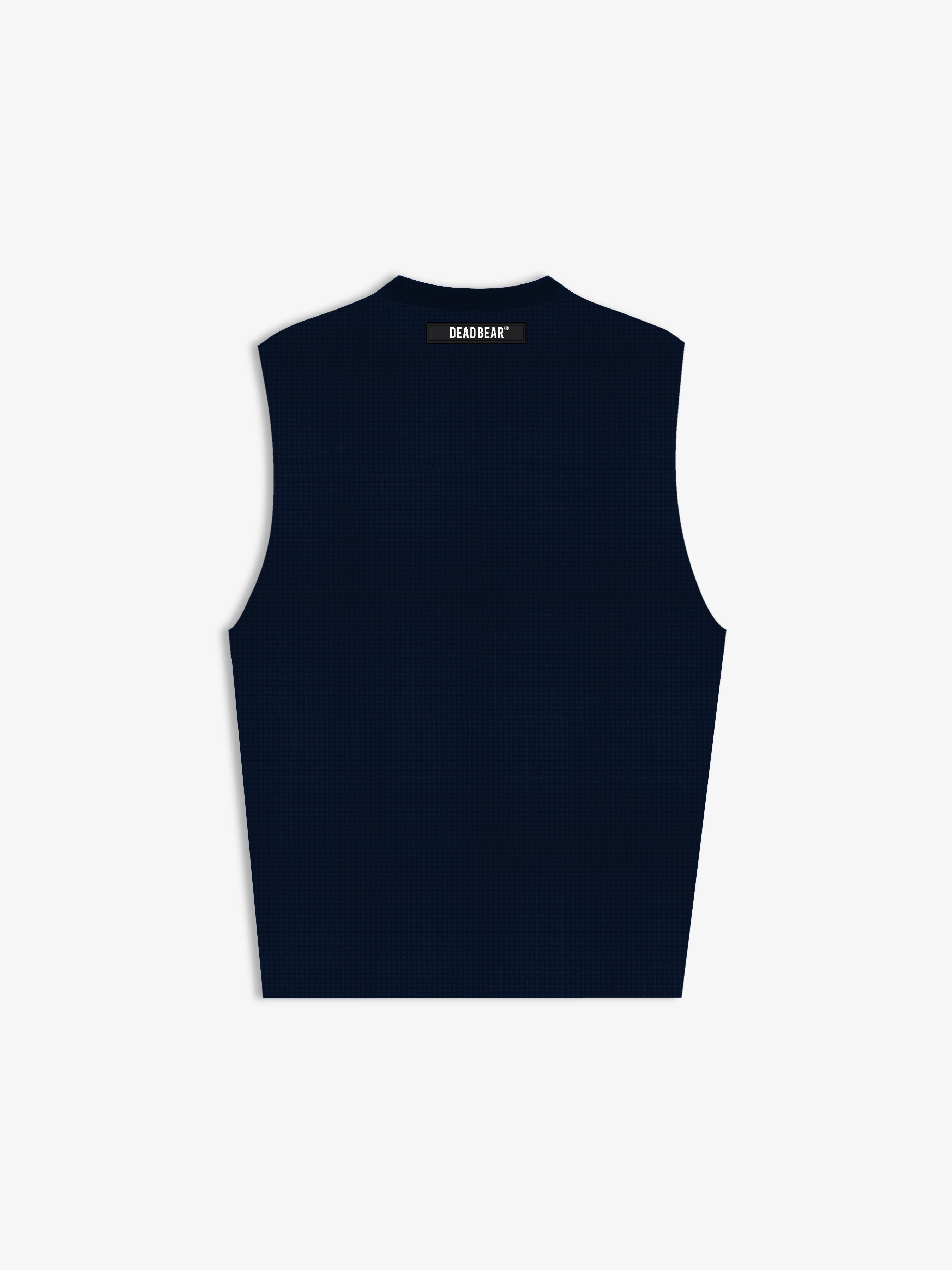 Waffle Tank Navy