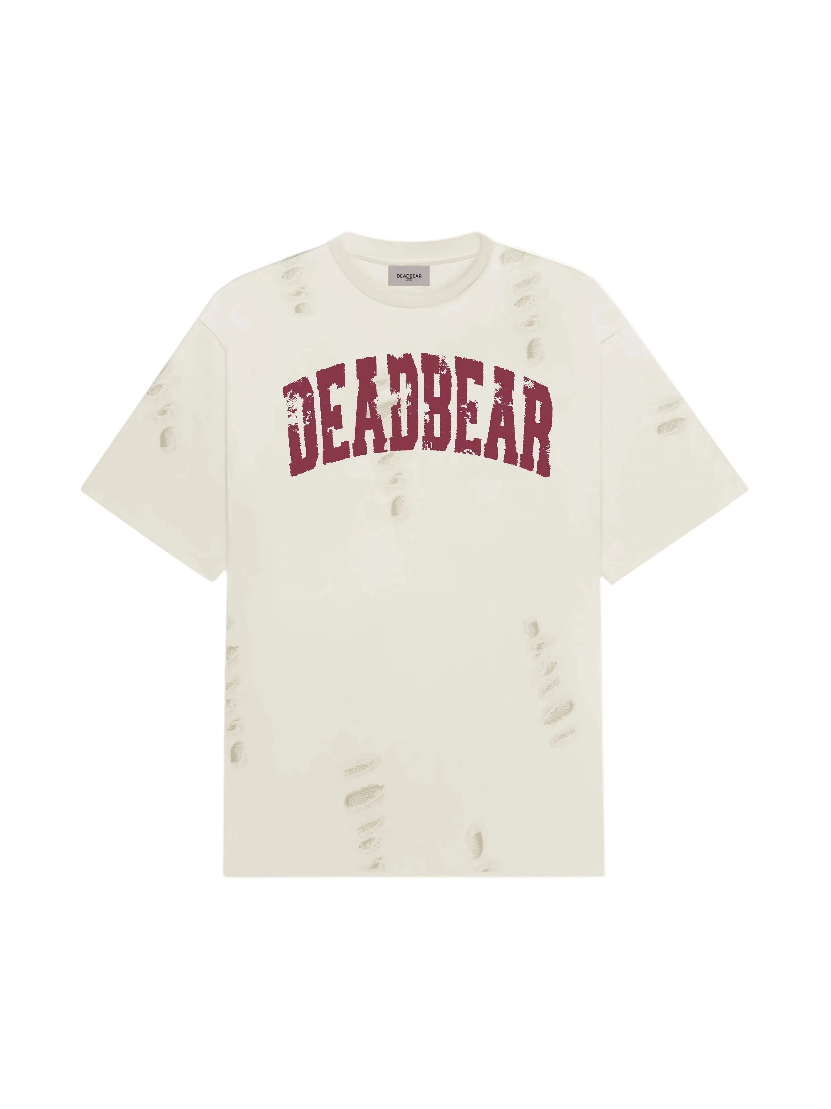 Distressed Cream White Tee 3.0