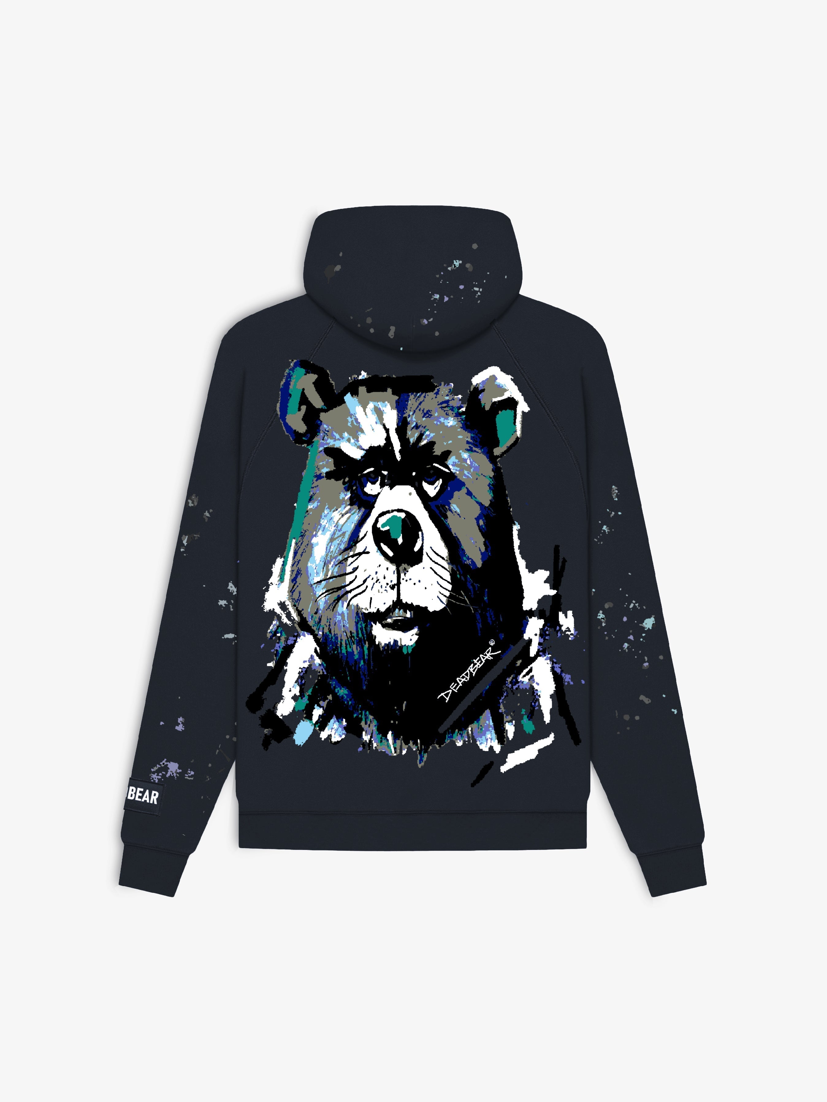 Grumpy Bear Hoodie Navy