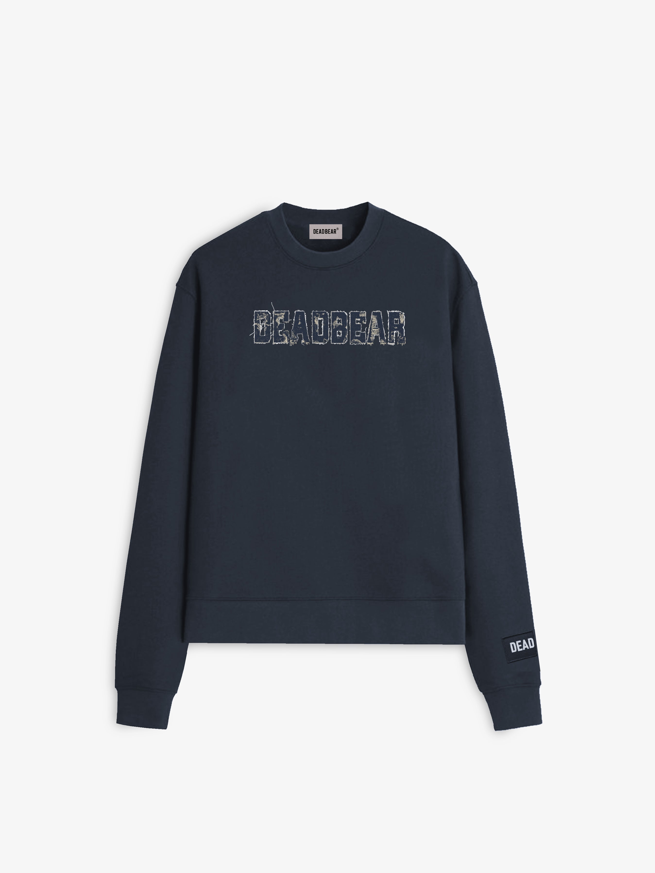 Fake Denim Sweatshirt Navy