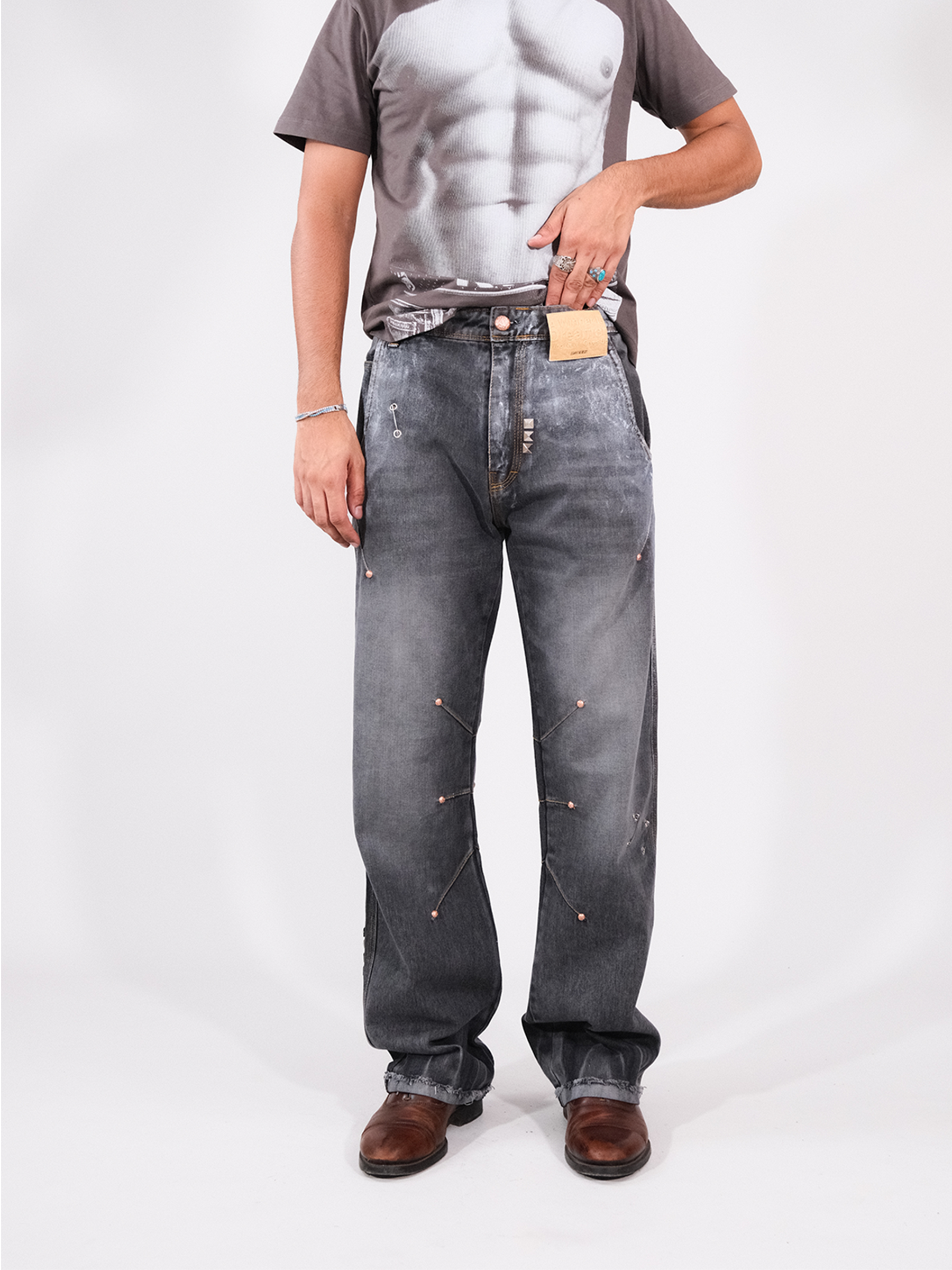 Darts Flared Masti - Grey - RTW