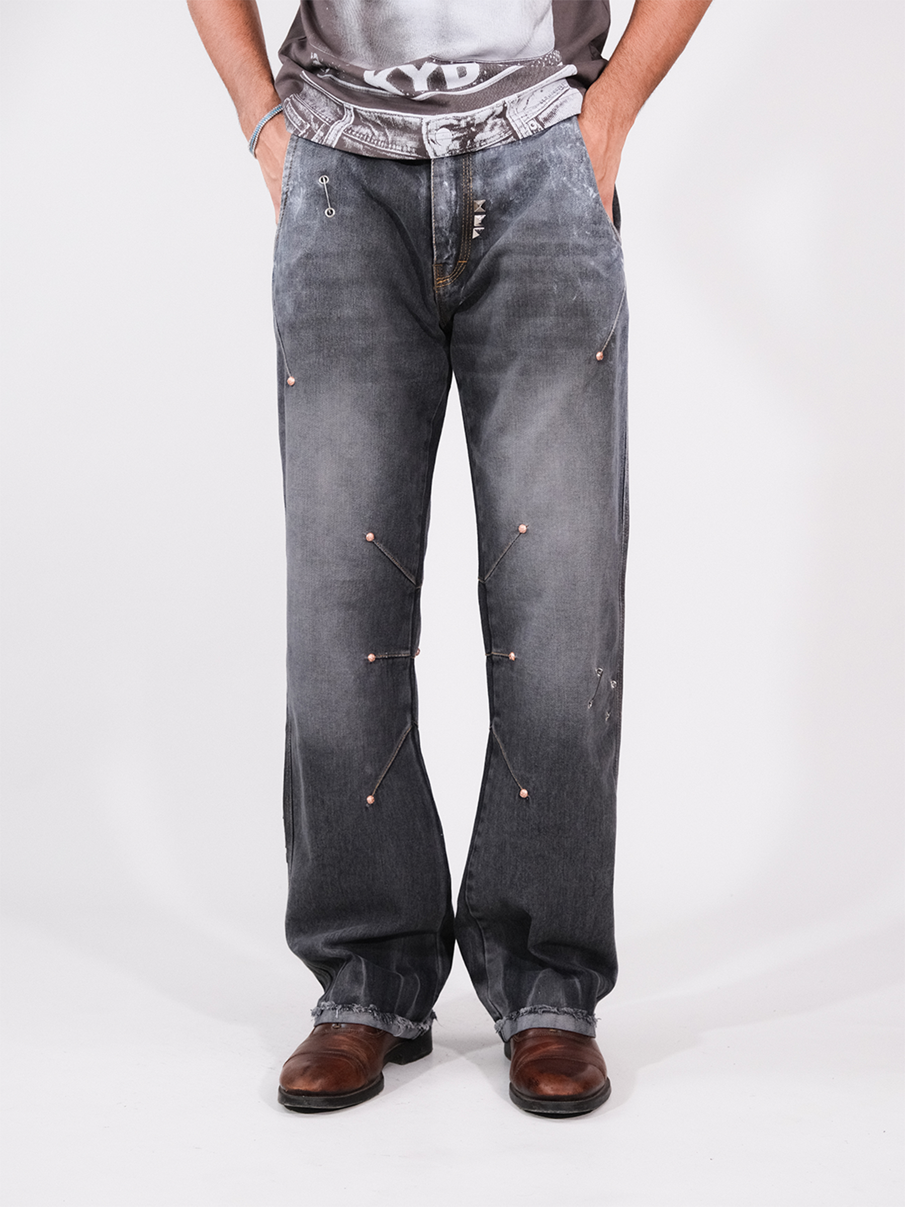 Darts Flared Masti - Grey - RTW