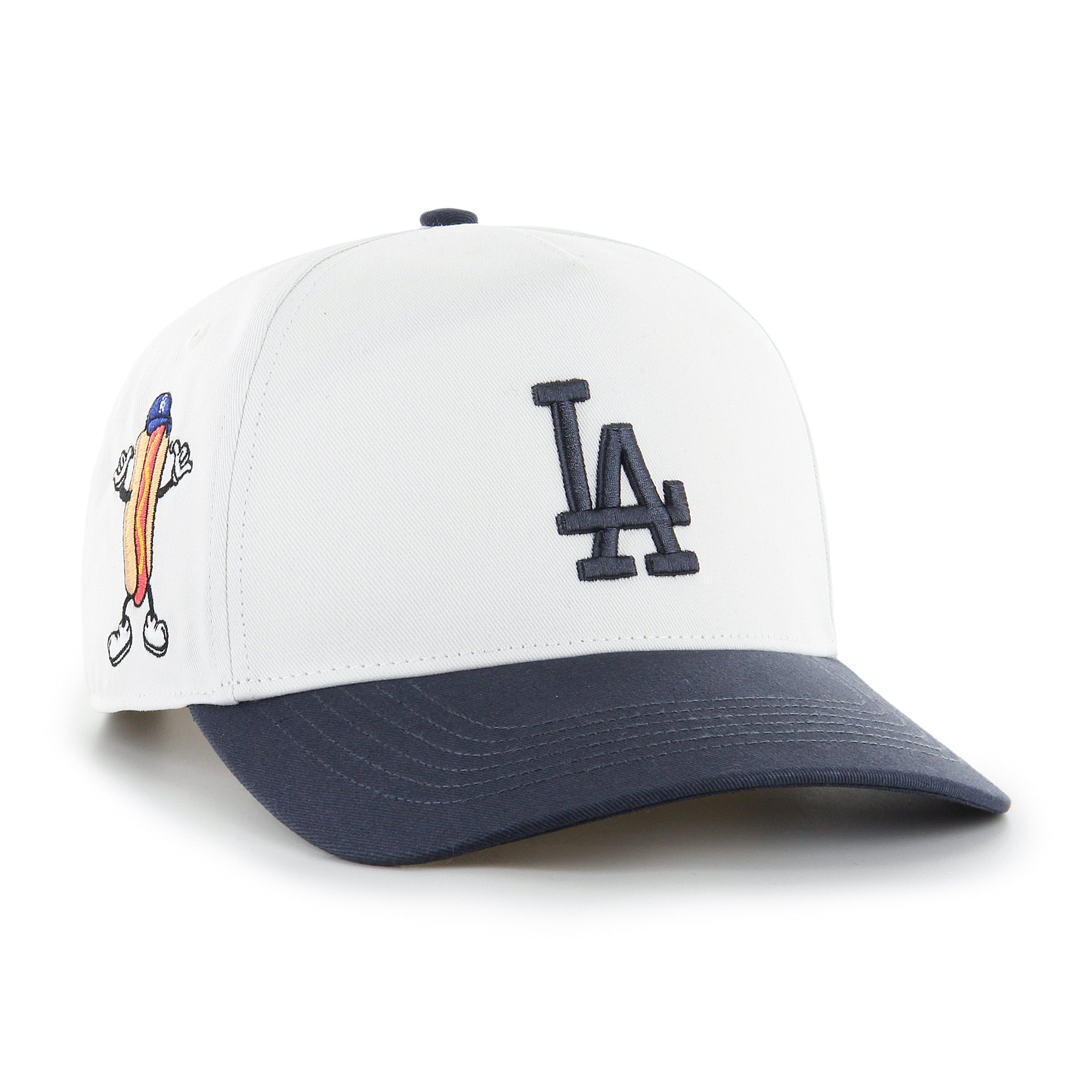 MISTER CARTOON DODGERS 47 QUILL CAP 帽子 白 Los Angeles Dodgers White Cartoon Icon '47 Hitch White Cap