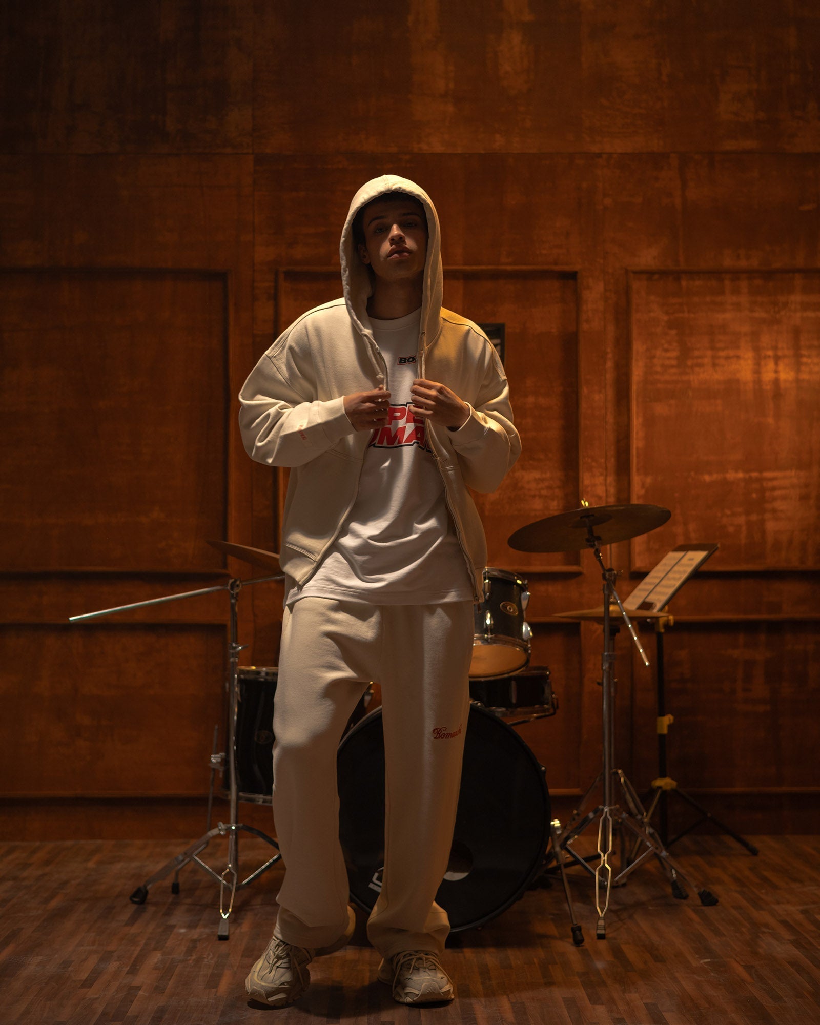 The Signature Rope Zip-Up - Cloud Dancer