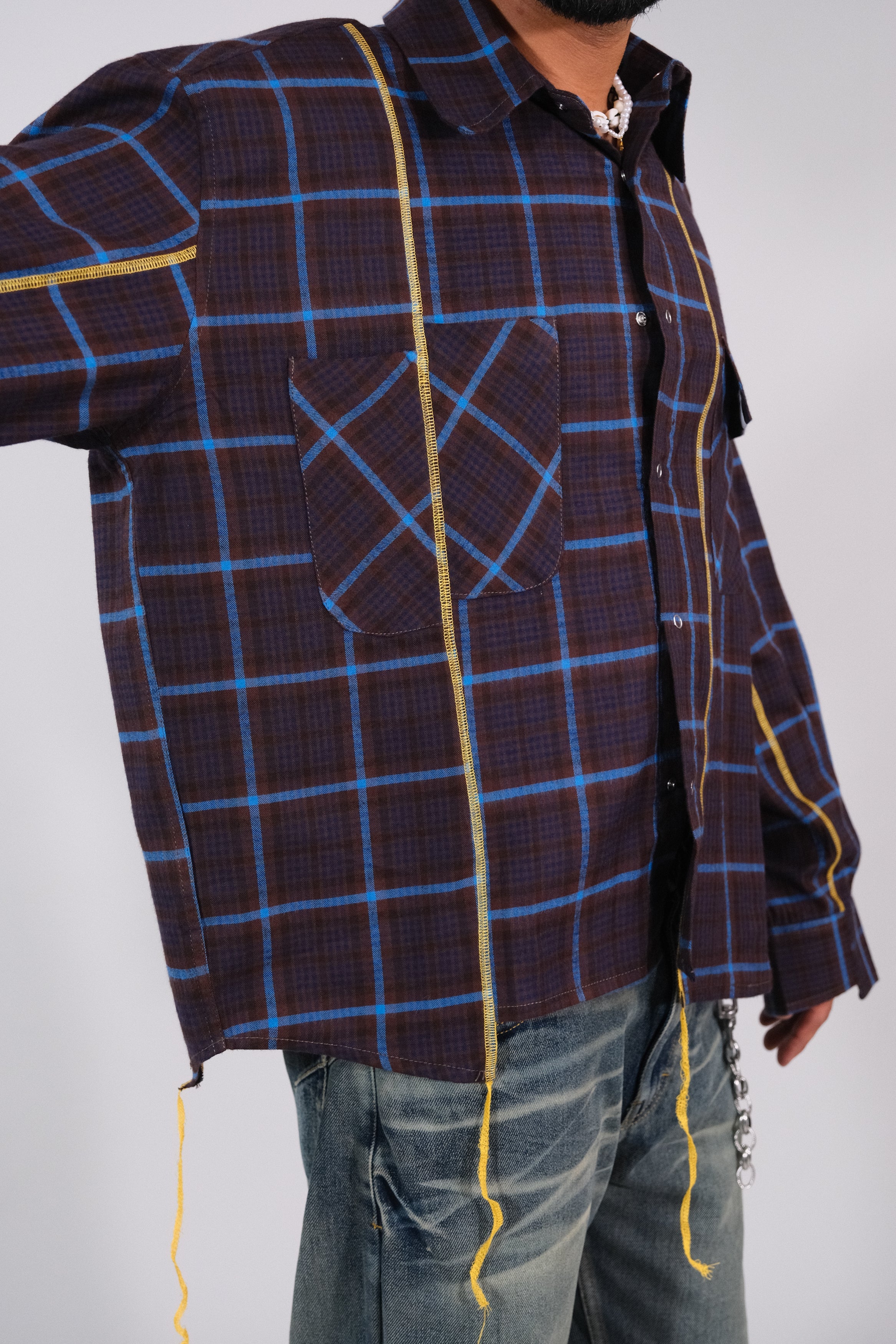 Matrix Shirt-Blue/Brown