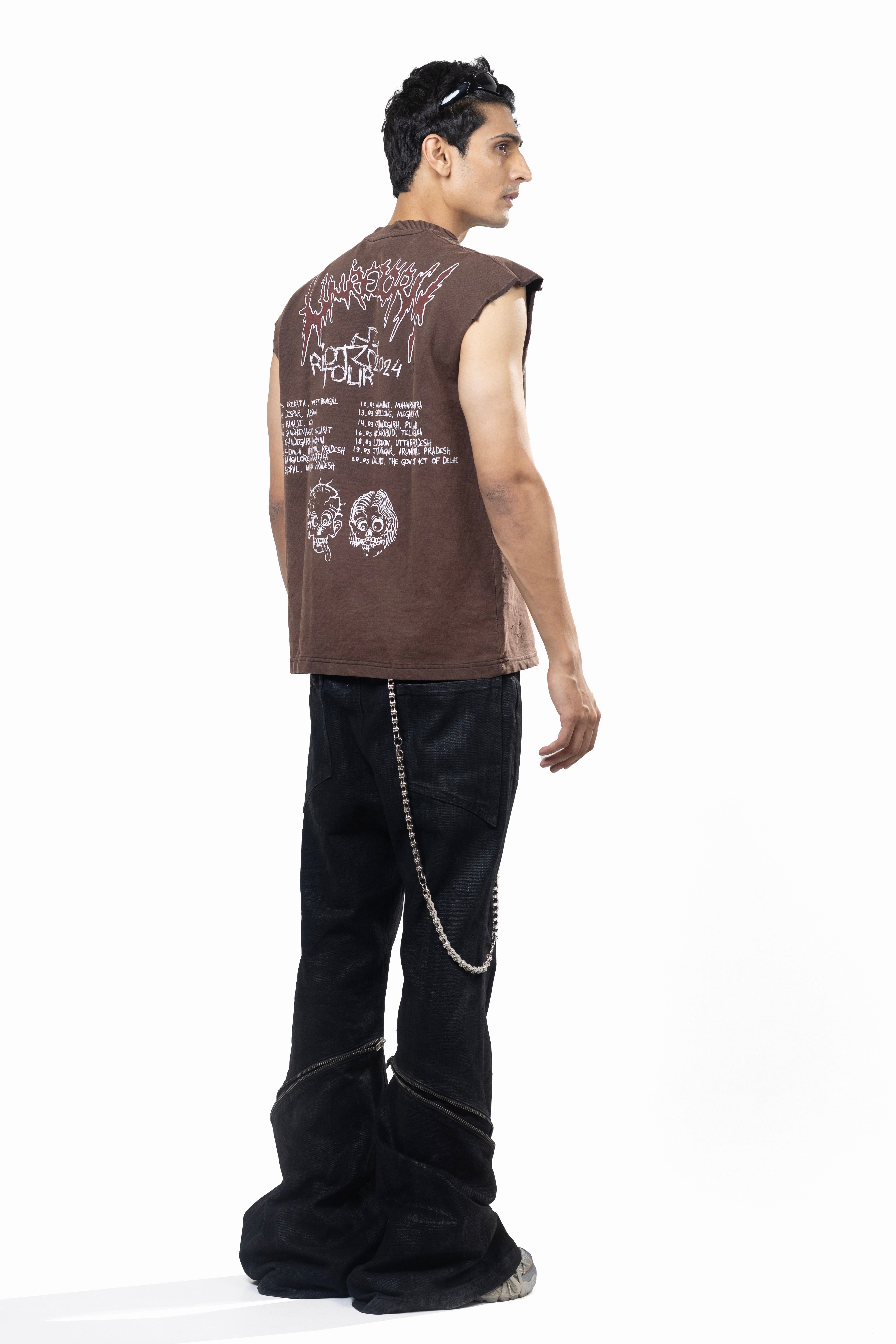 Unreborn Summer Tour Tank Brown