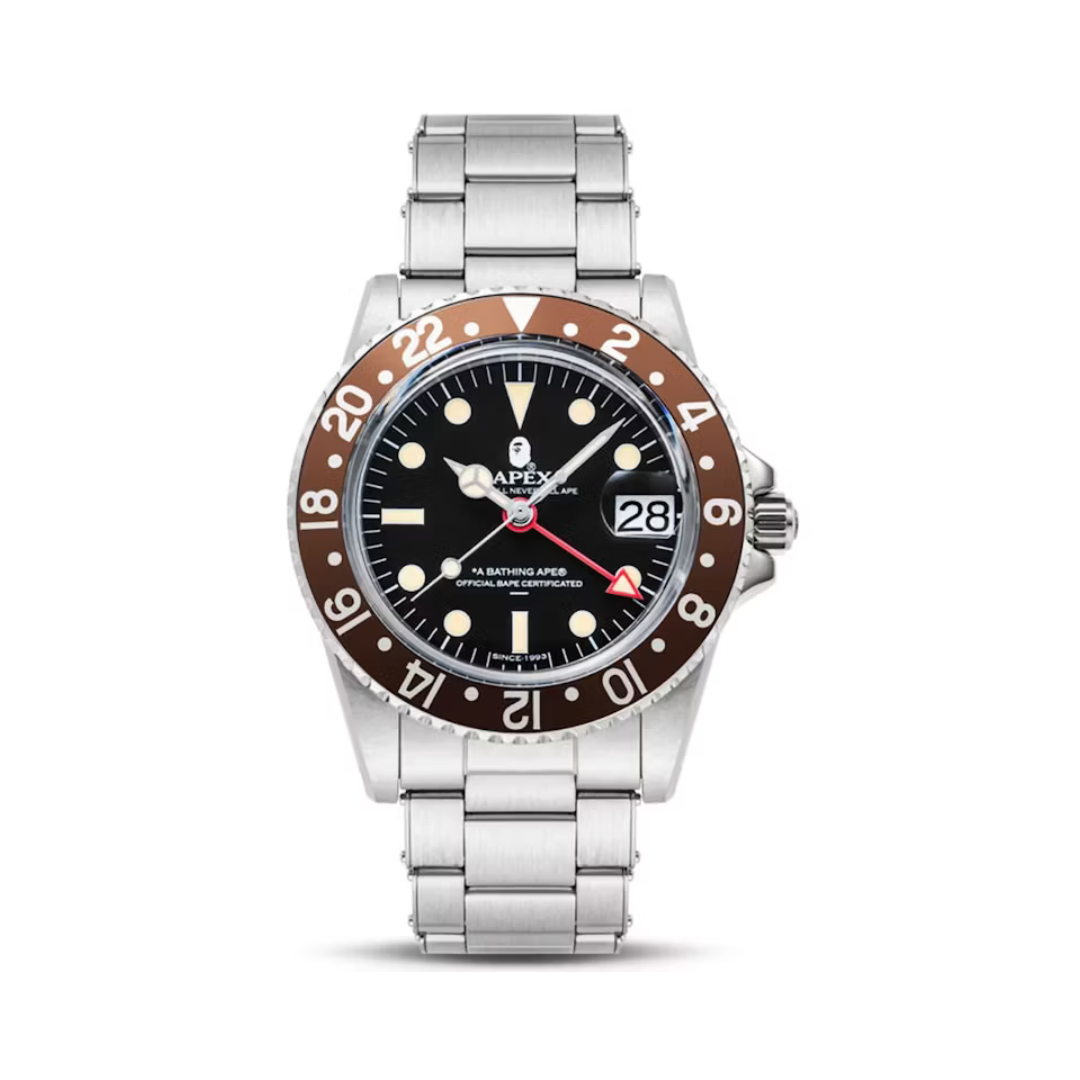 BAPE Classic Type 2 Bapex Watch Brown