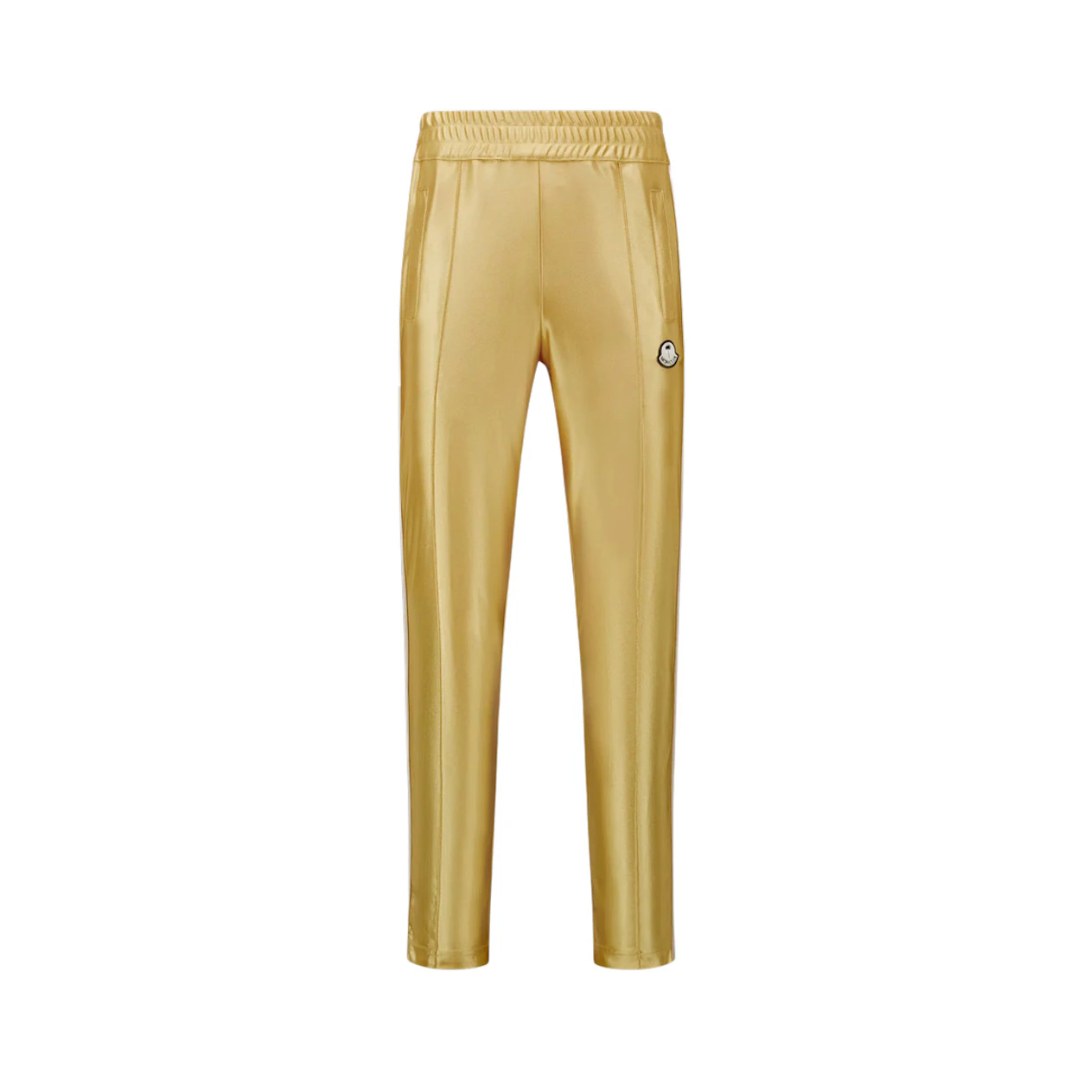 Moncler x Palm Angels Shiny Sweatpants Golden Yellow