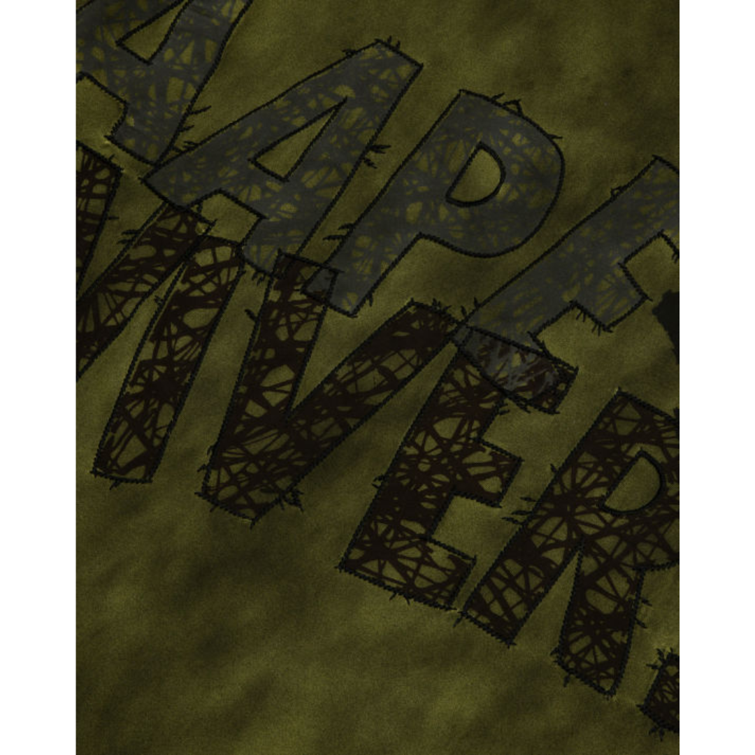 Aape Logo-decorated dyed T-shirt Sage Green