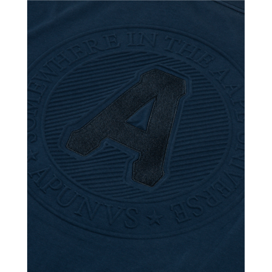 A BAPE BY A BATHING APE The Aape University tee Navy