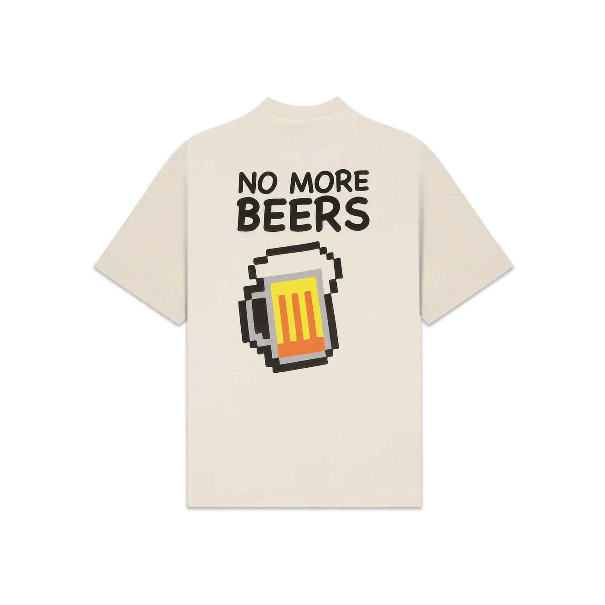 Beer Printed Cream T-shirt