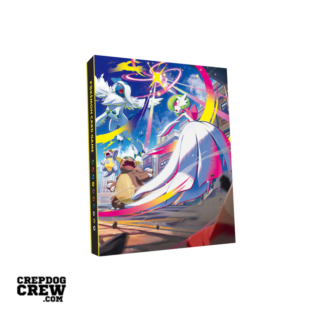 POKEMON 4-SLOT CARD ALBUM M LUCARIOAND M GARDEVOIR DESIGN