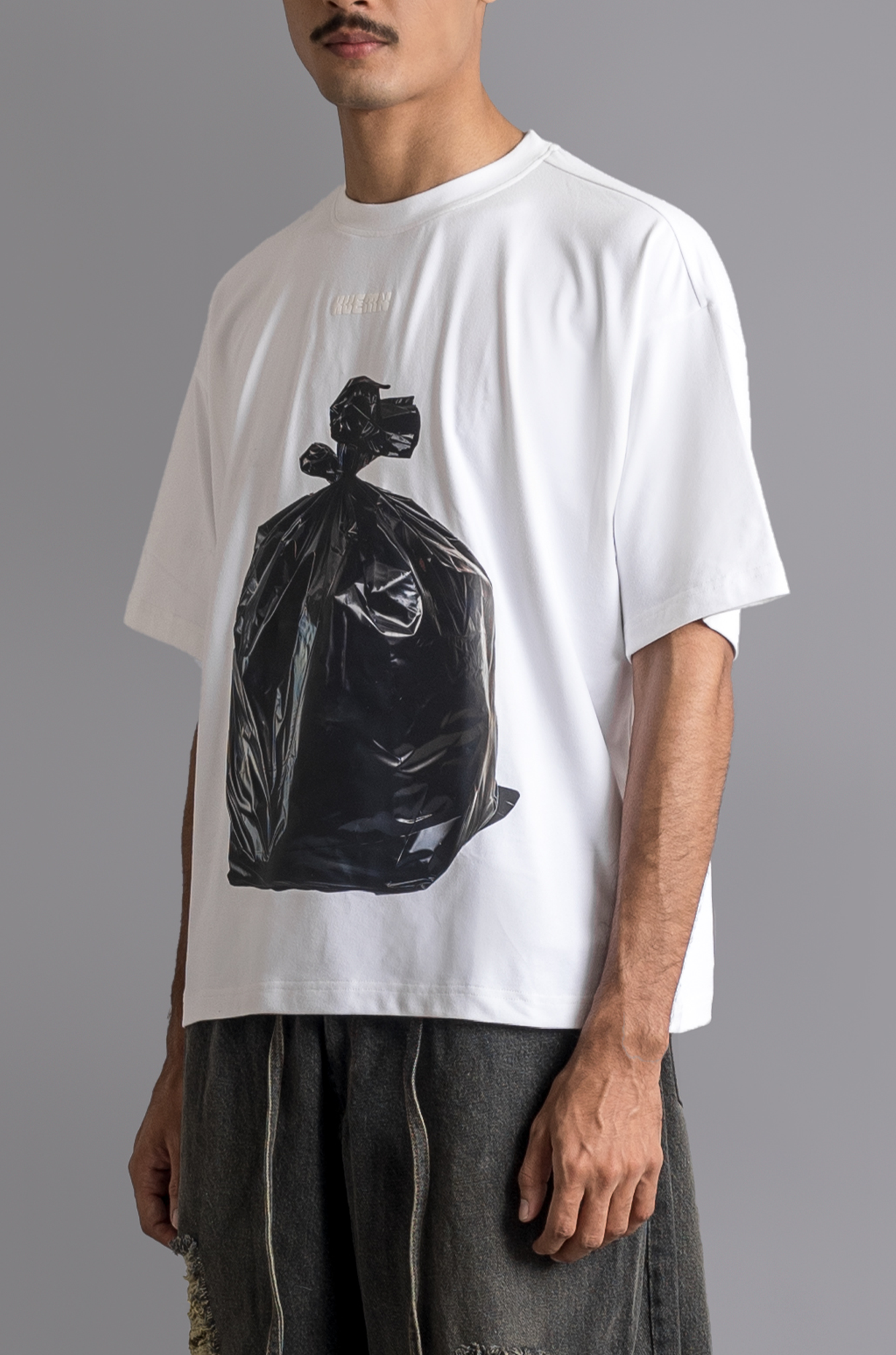 'Garbage bag' T-shirt (White)