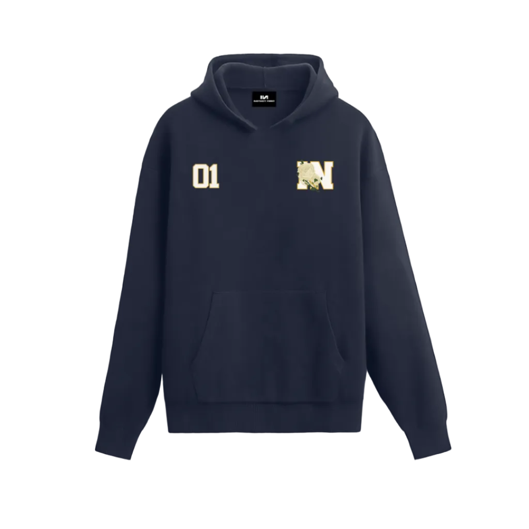 Bloomin' Hoodie - (Navy Blue)