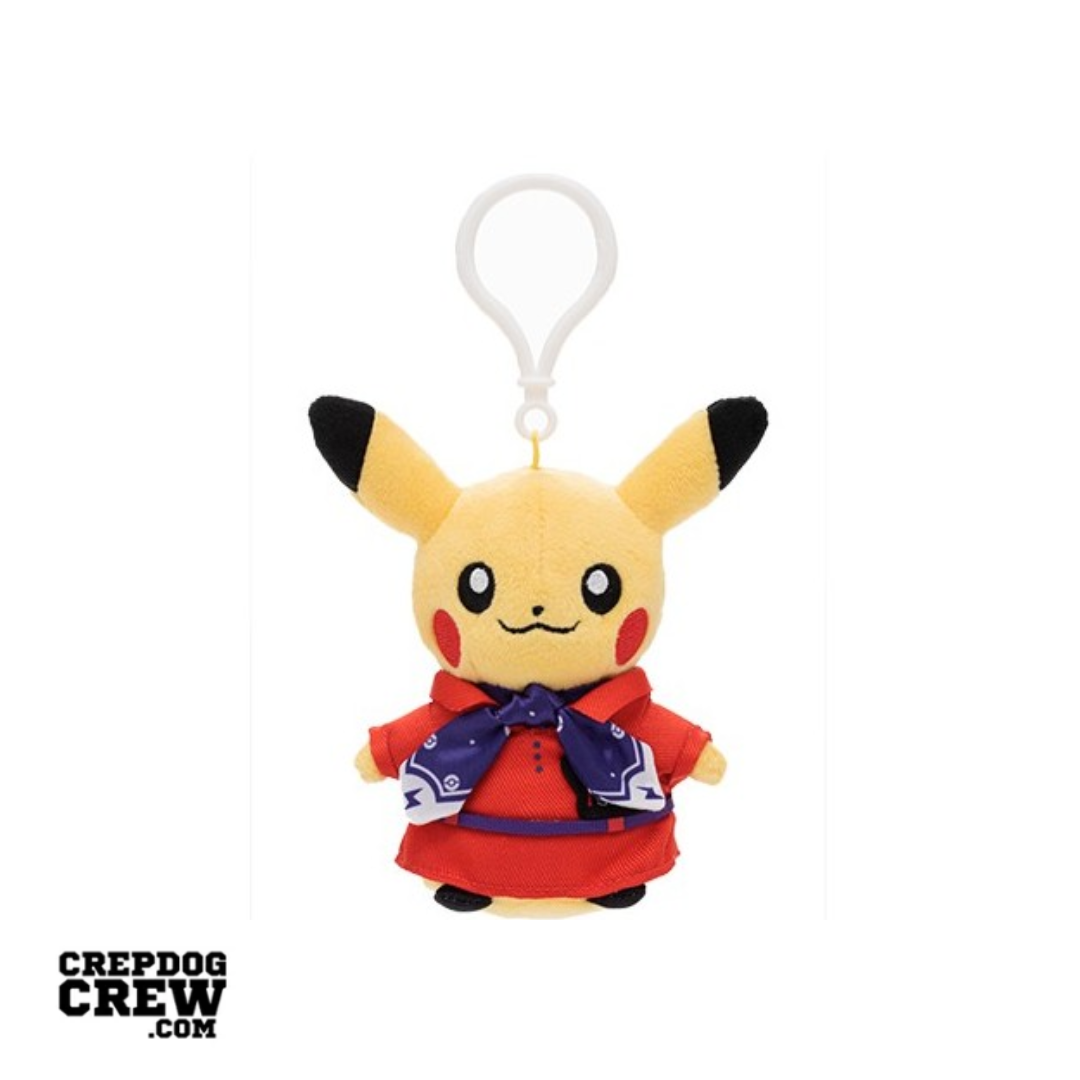 POKEMON CENTER SINGAPORE EXCLUSIVE CABIN ATTENDANT PIKACHU PLUSH KEYCHAIN