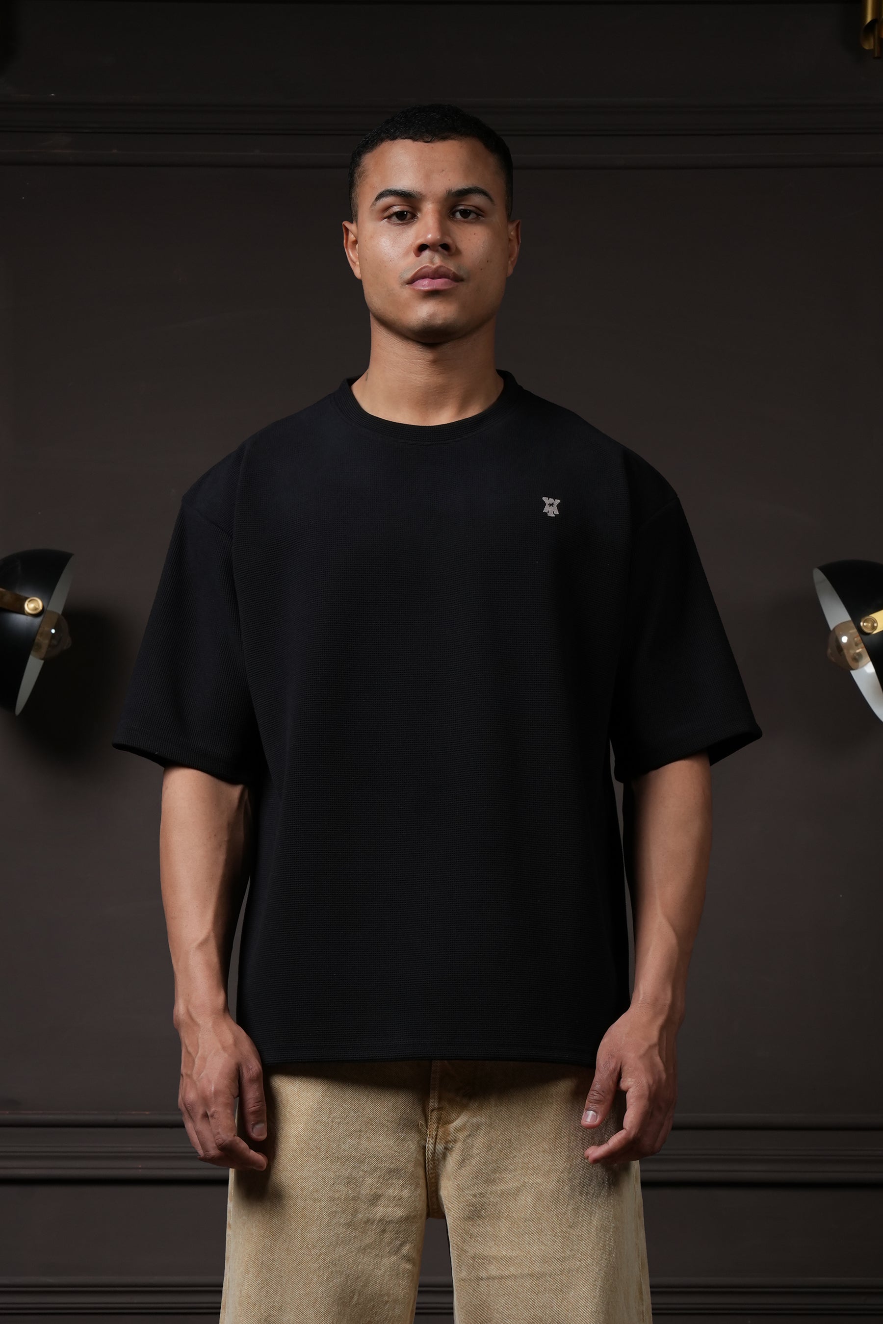 Waffle T Shirt - Black