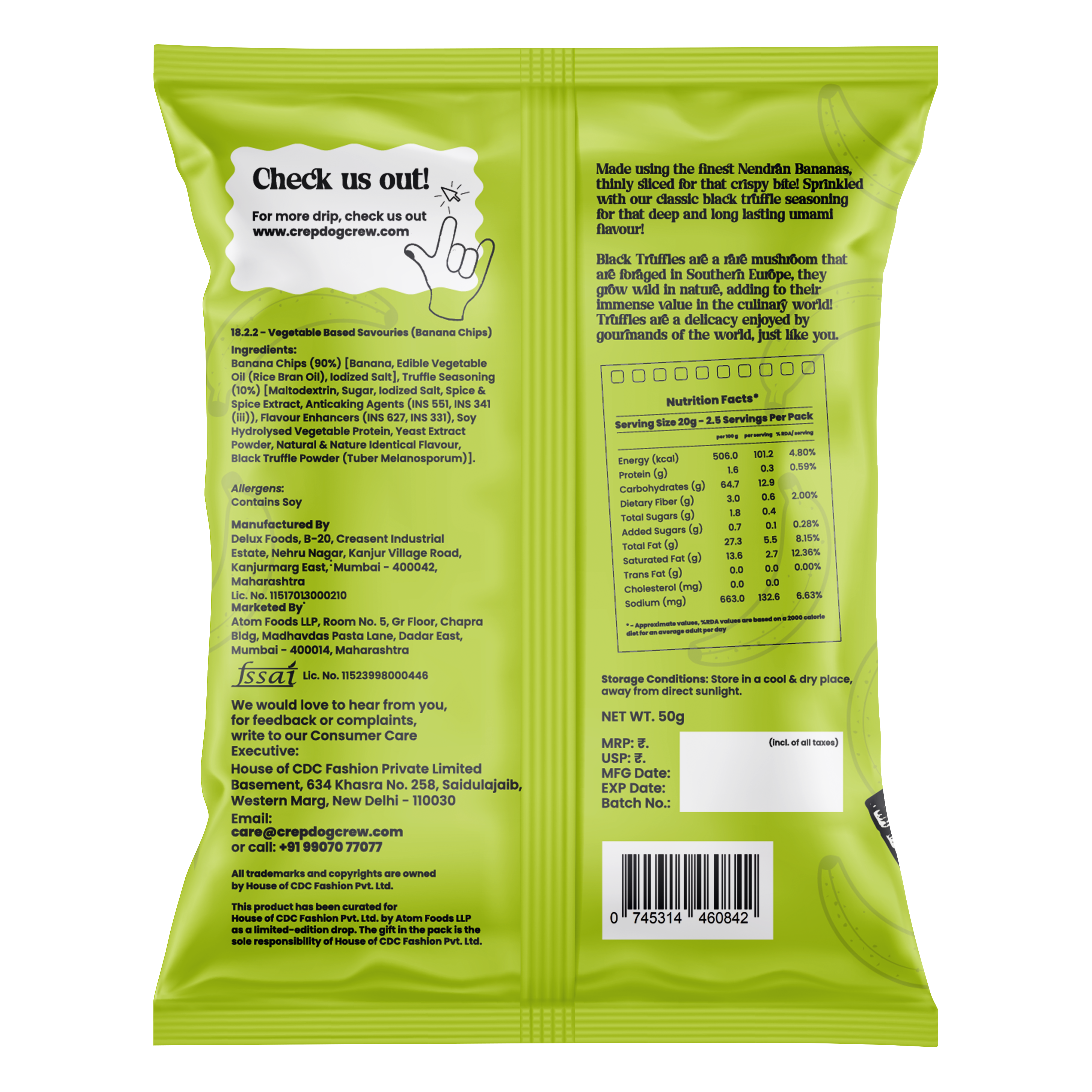 TRUFFLE BANANA CHIPS