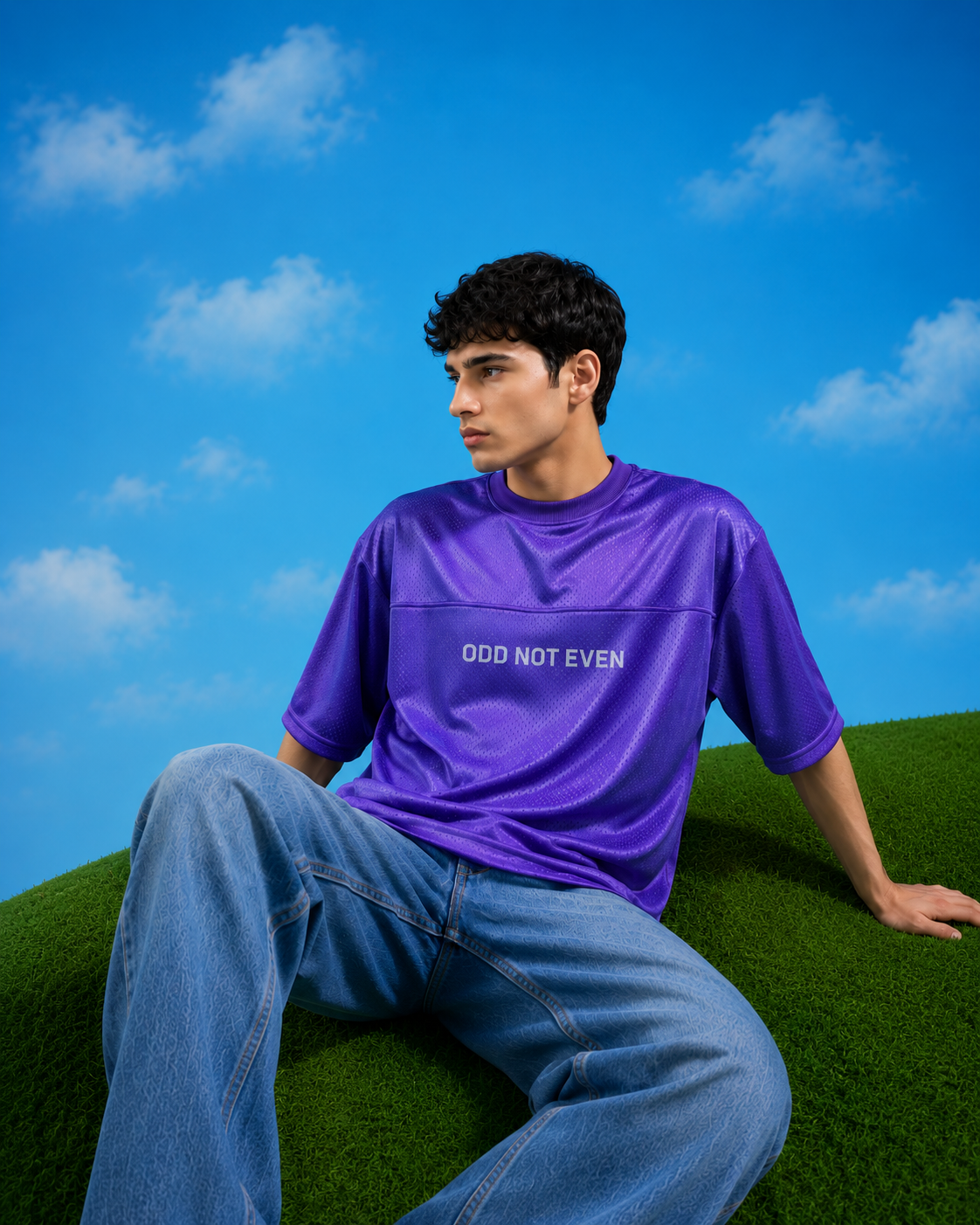 ODD Basic Jersey (Purple) - graphic streetwear fashion jersey, Odd Not Even
