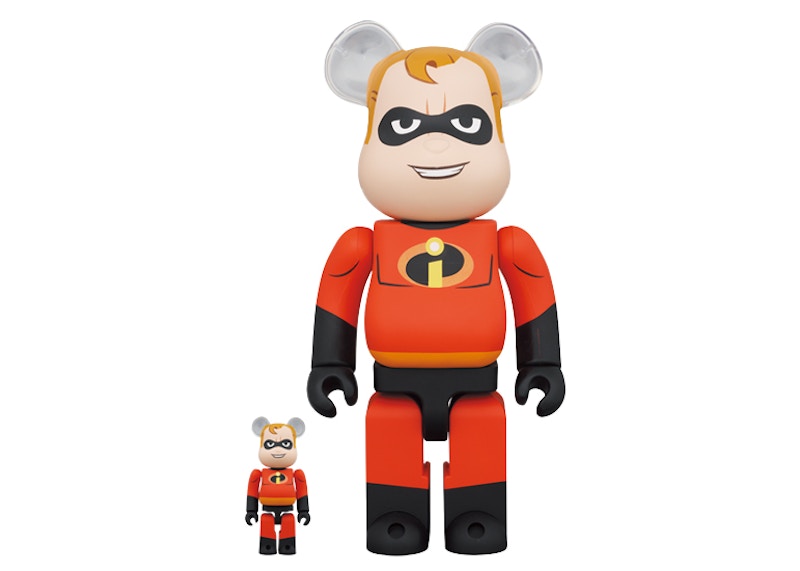 Bearbrick Disney Pixar Mr. Incredible 100% & 400% Set