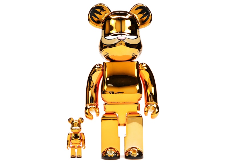 Bearbrick Pikachu 100% & 400% Set Gold Chrome Ver.