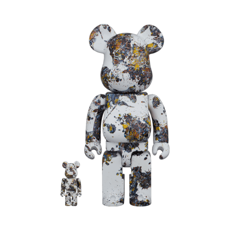 Bearbrick Jackson Pollock Studio (Splash) 100% & 400% Set