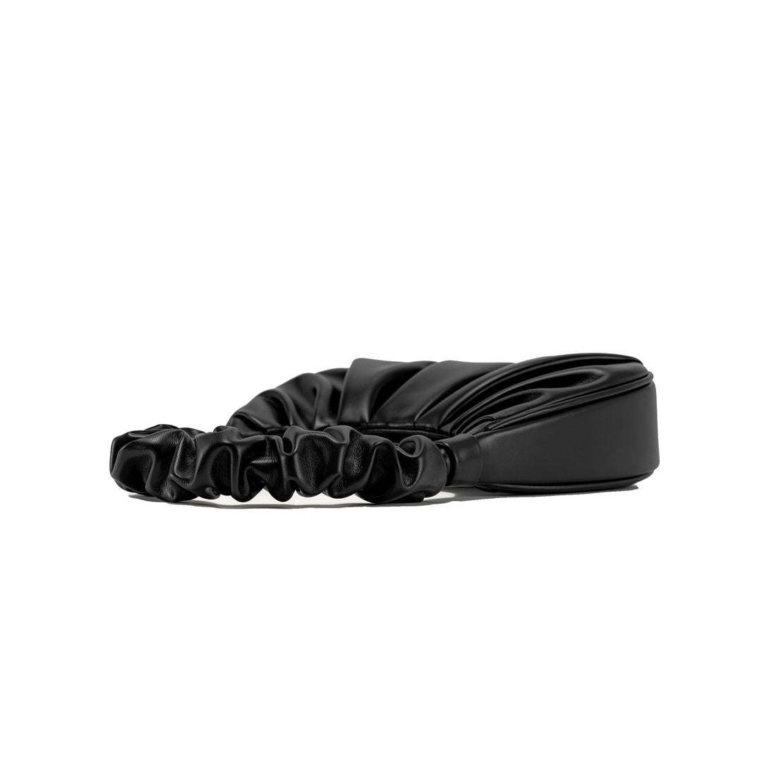 JW PEI Gabbi Ruched Hobo Handbag - Black