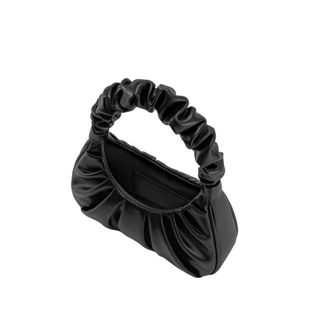 JW PEI Gabbi Ruched Hobo Handbag - Black