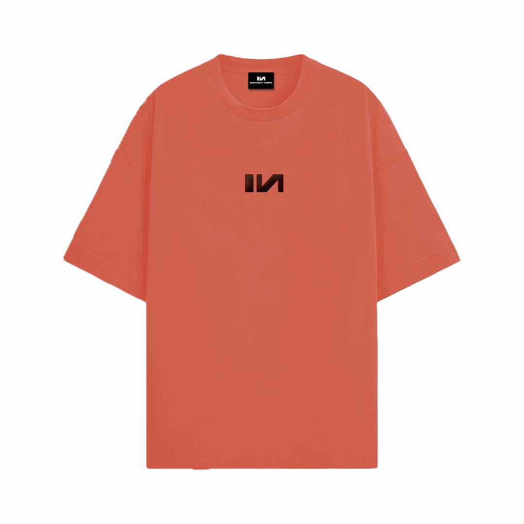 Oversized T-Shirt - (Brick Red)