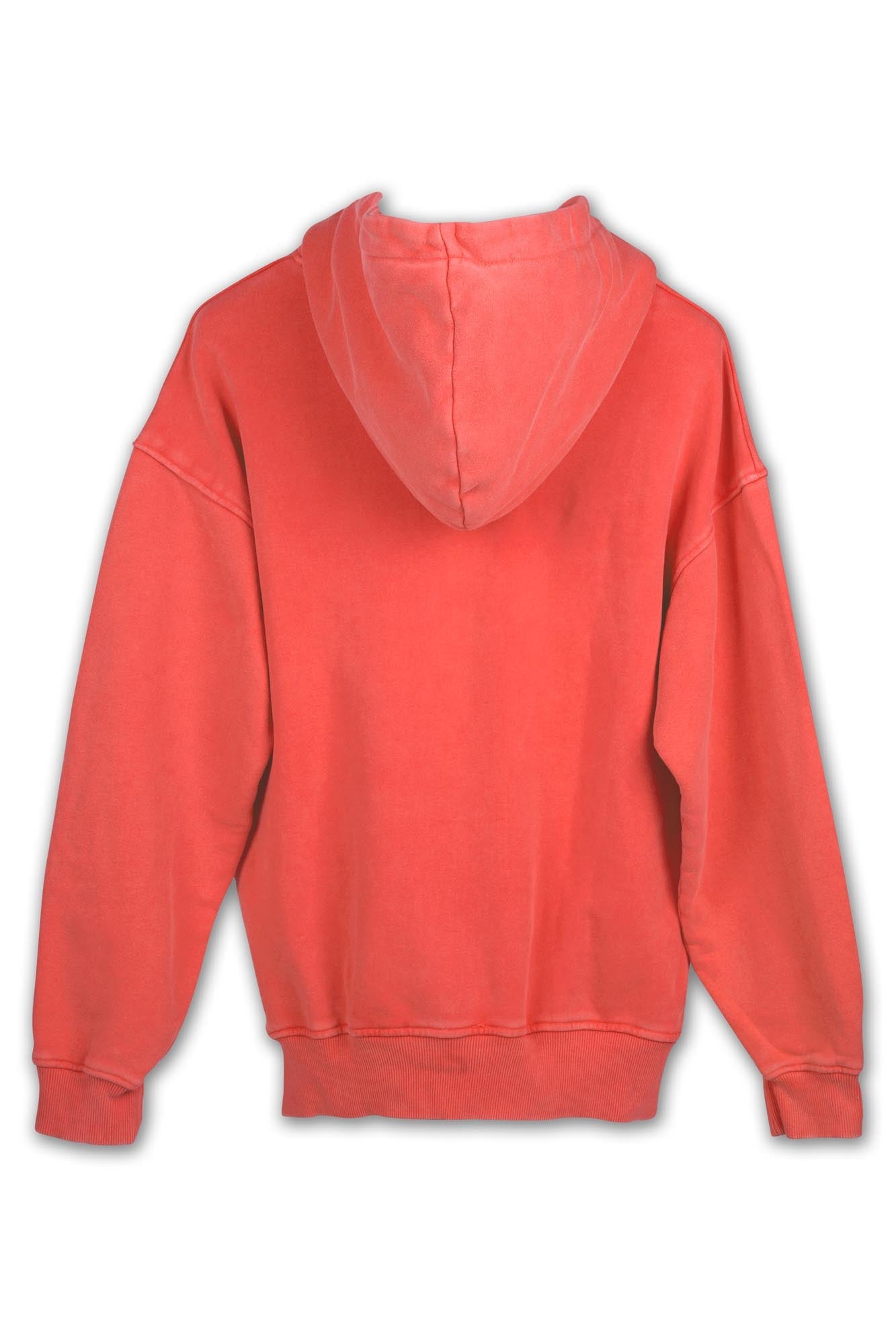 OVERDYED HEAVY WEIGHT HOODIE (BRIGHT SCARLET)