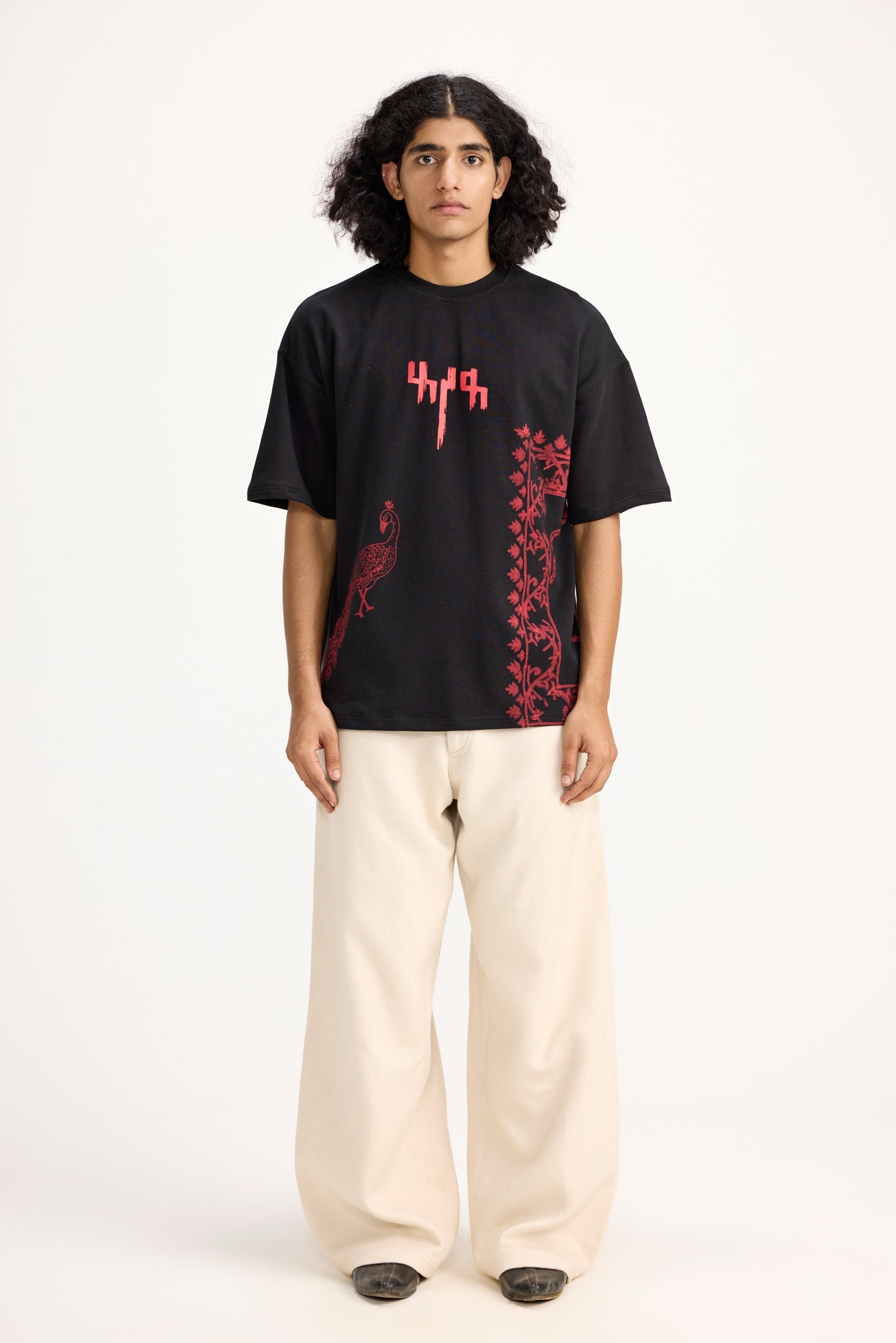 "By My Side" Block Print - Tshirt