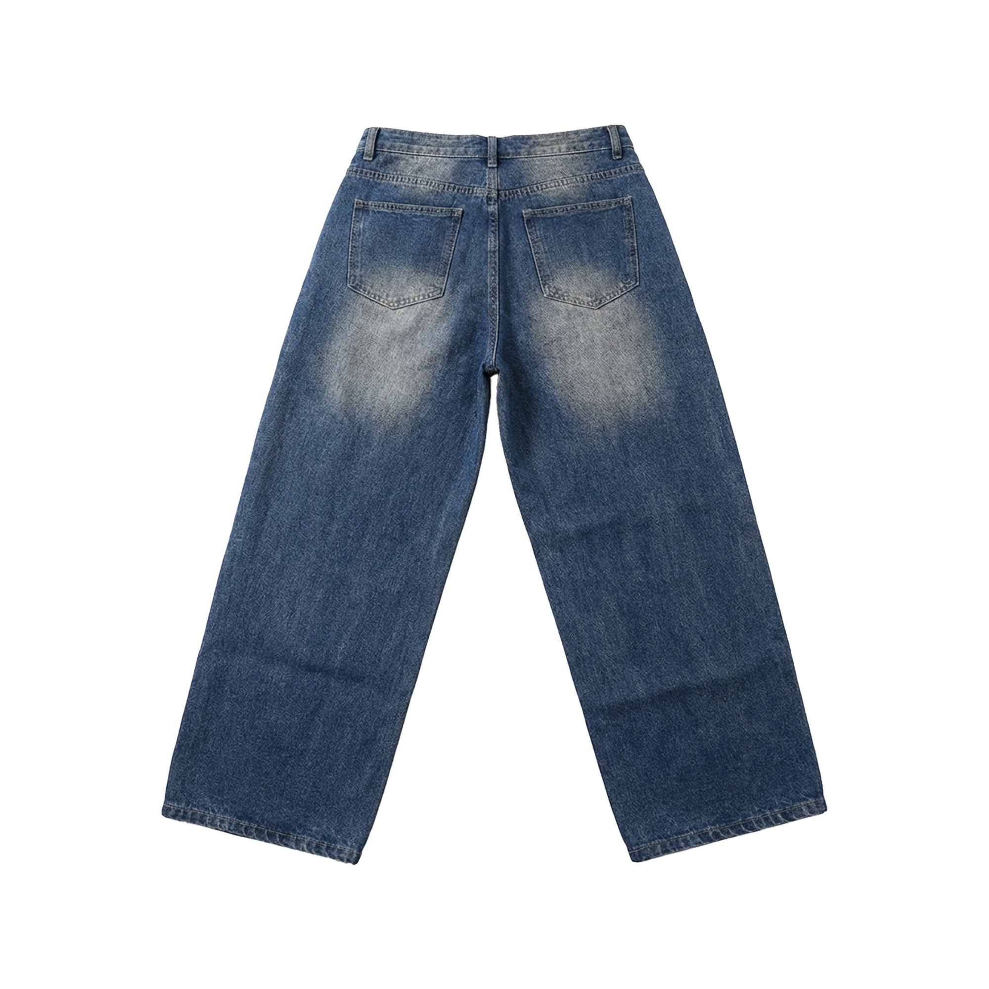 Oversized Washed Blue Denim