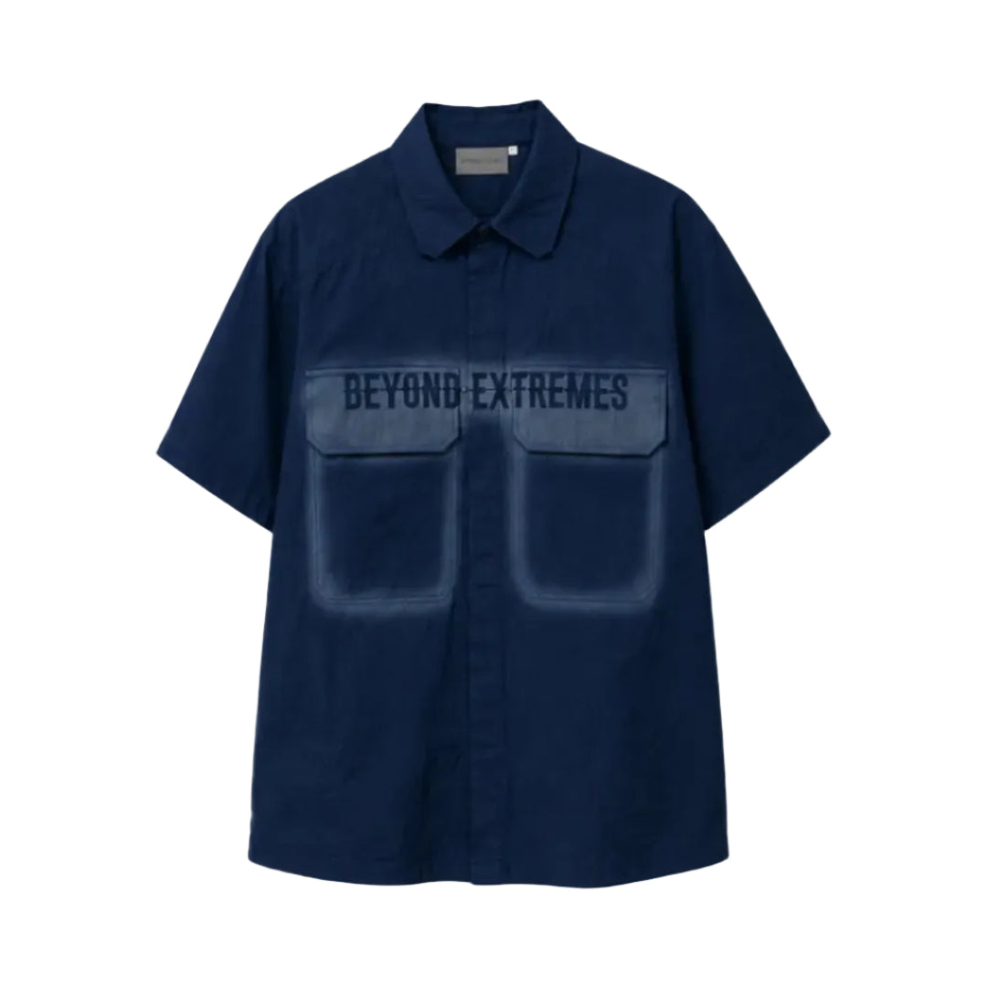 Stencil Farmland Shirt in Navy [Unisex]