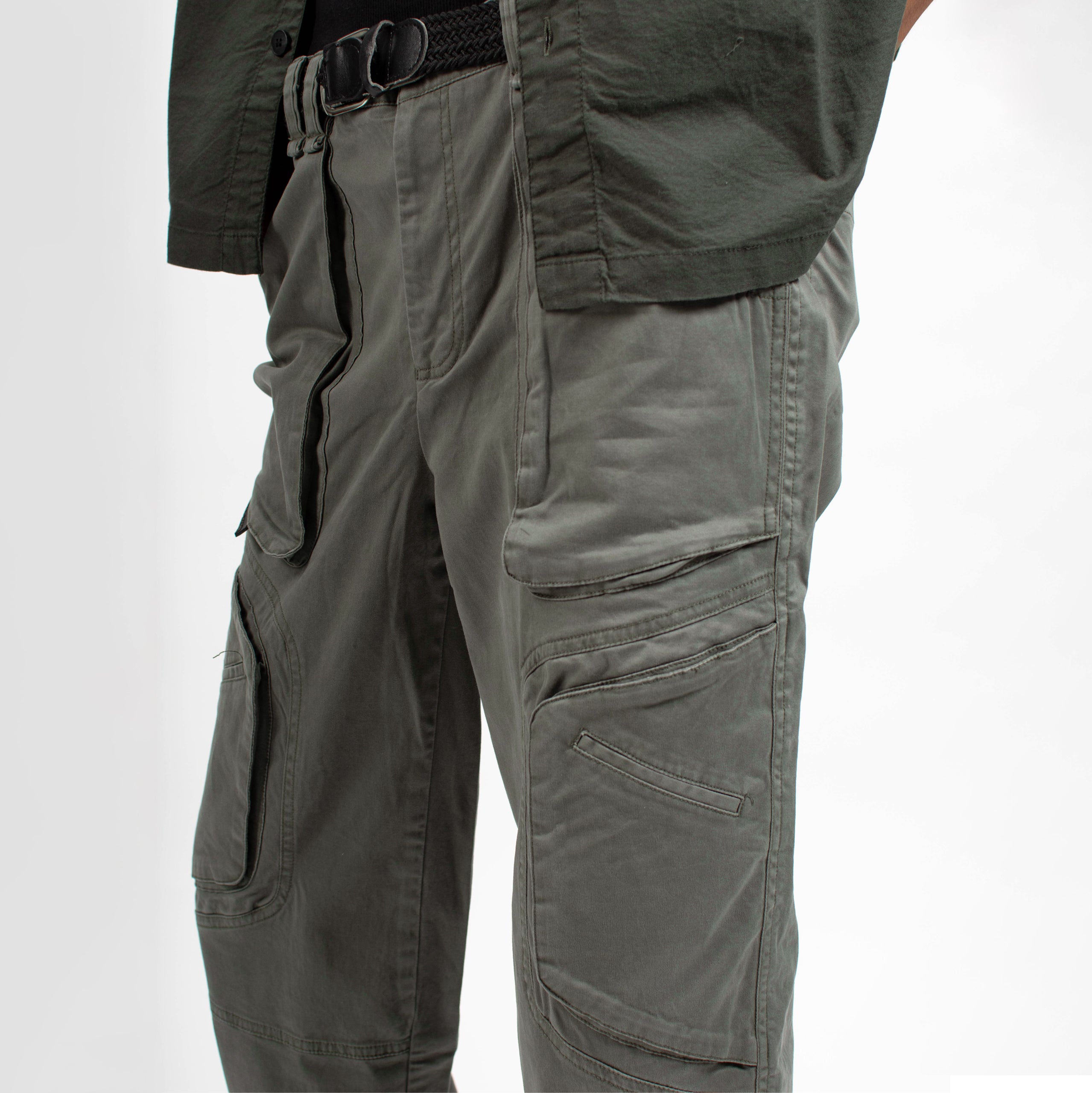 BIKER PANTS - SULPHUR GREEN