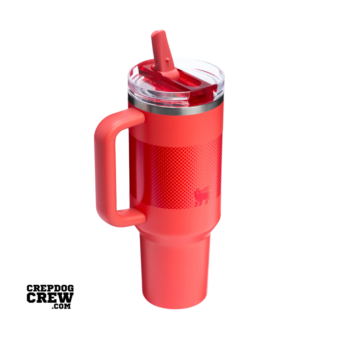 STANLEY TUMBLER Mug ProTour Flip Straw Hot Coral Fade 40 oz